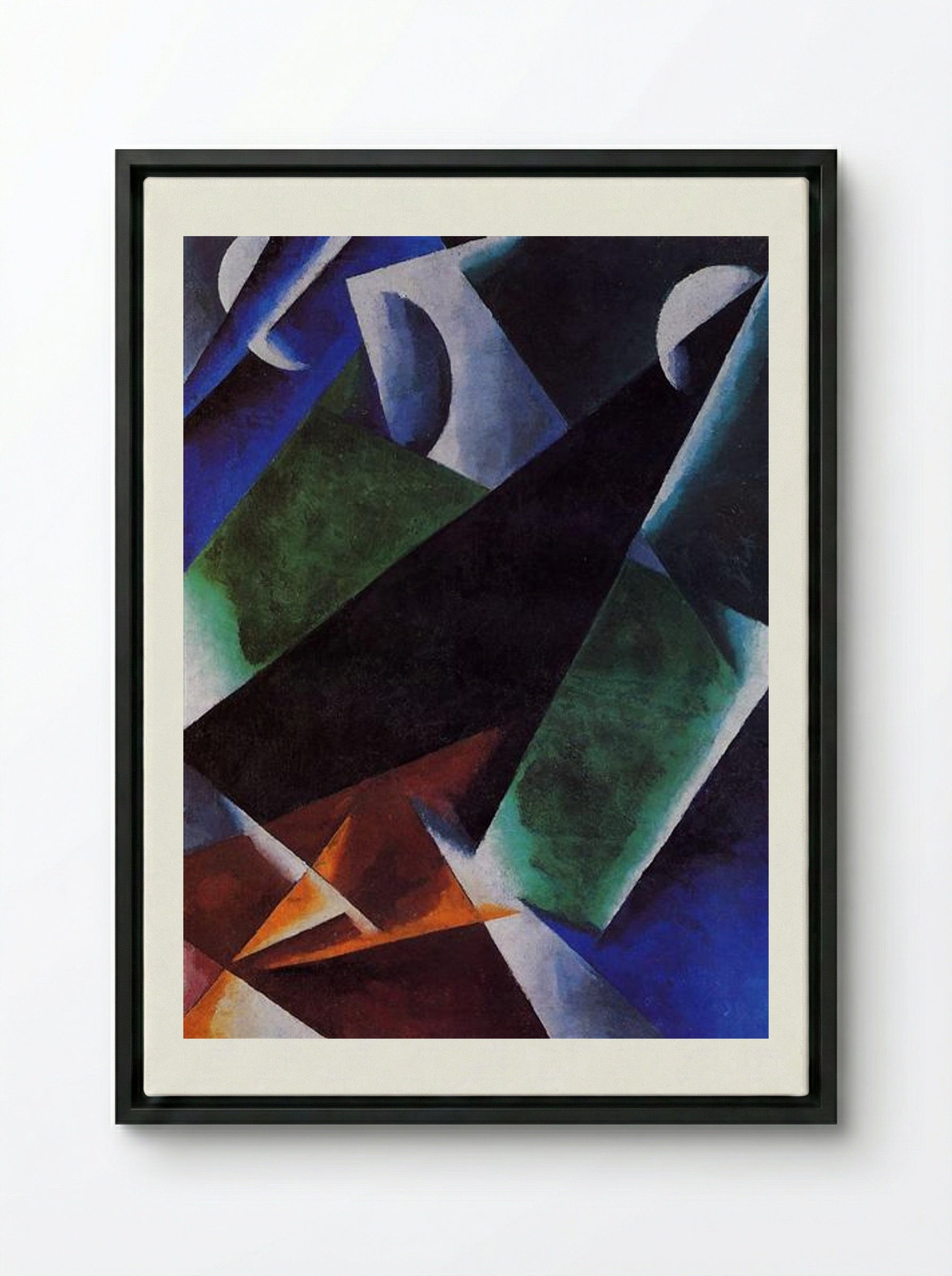 Painterly-Architectonic - Lyubov Popova - Framed Canvas Black