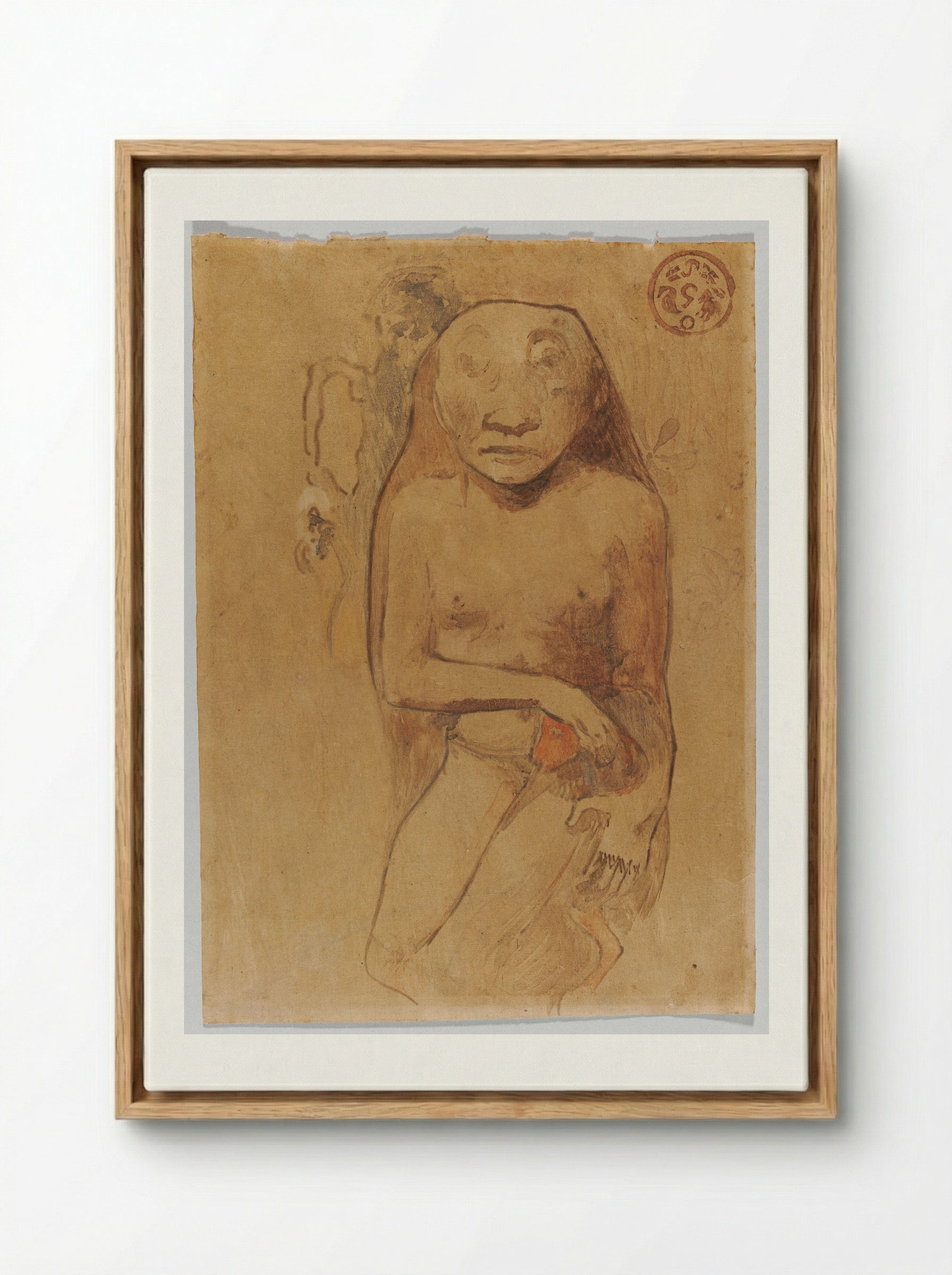 Oviri - Paul Gauguin - Framed Canvas Wood