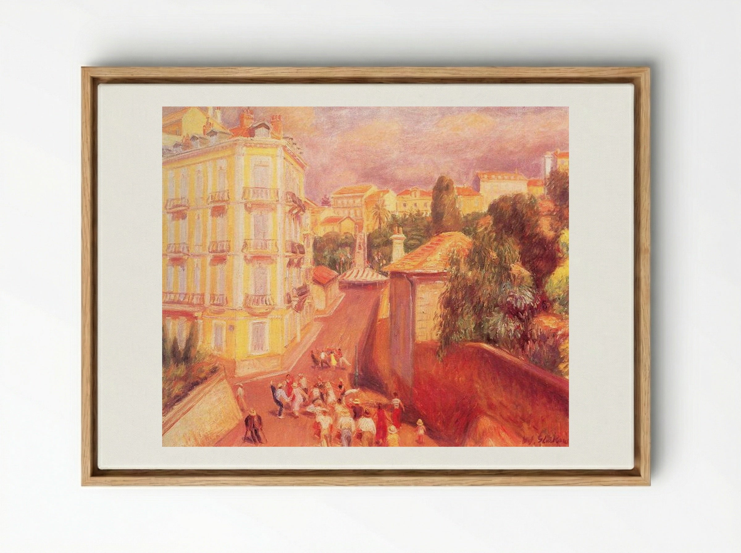 Fête de Suquet - William James Glackens - Framed Canvas Wood