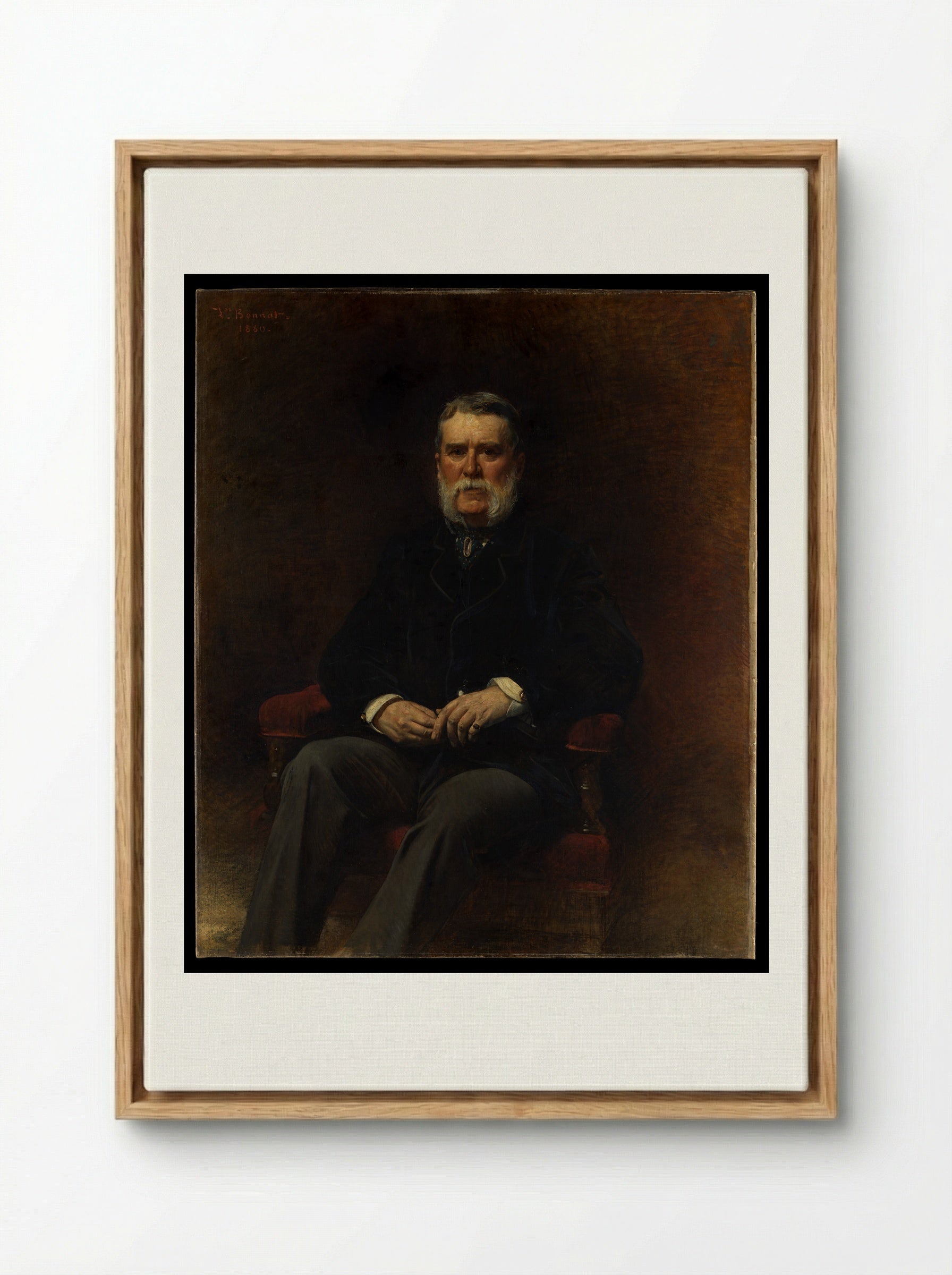 John Taylor Johnston - Léon Bonnat - Framed Canvas Wood