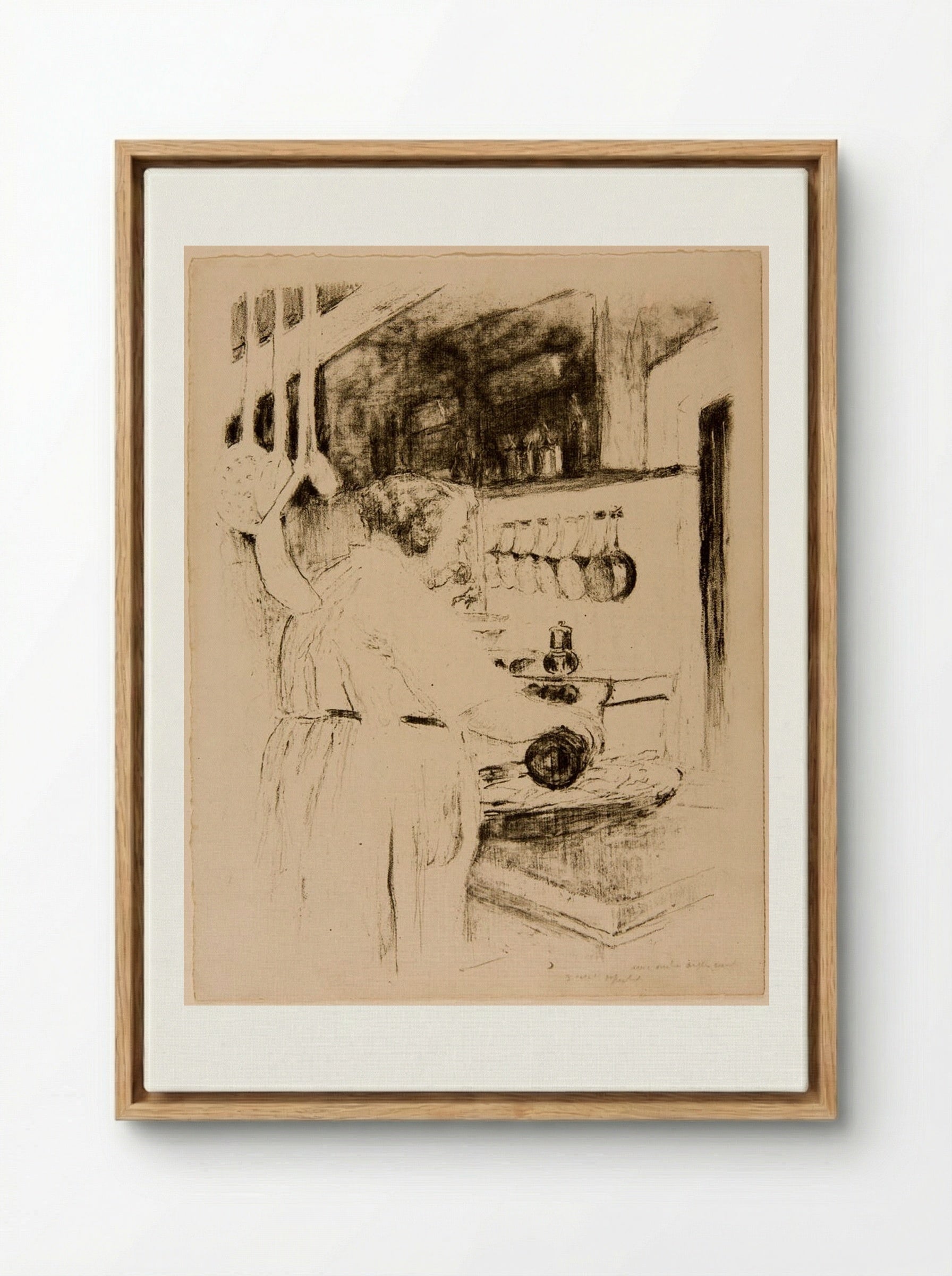 The Cook - Edouard Vuillard - Framed Canvas Wood