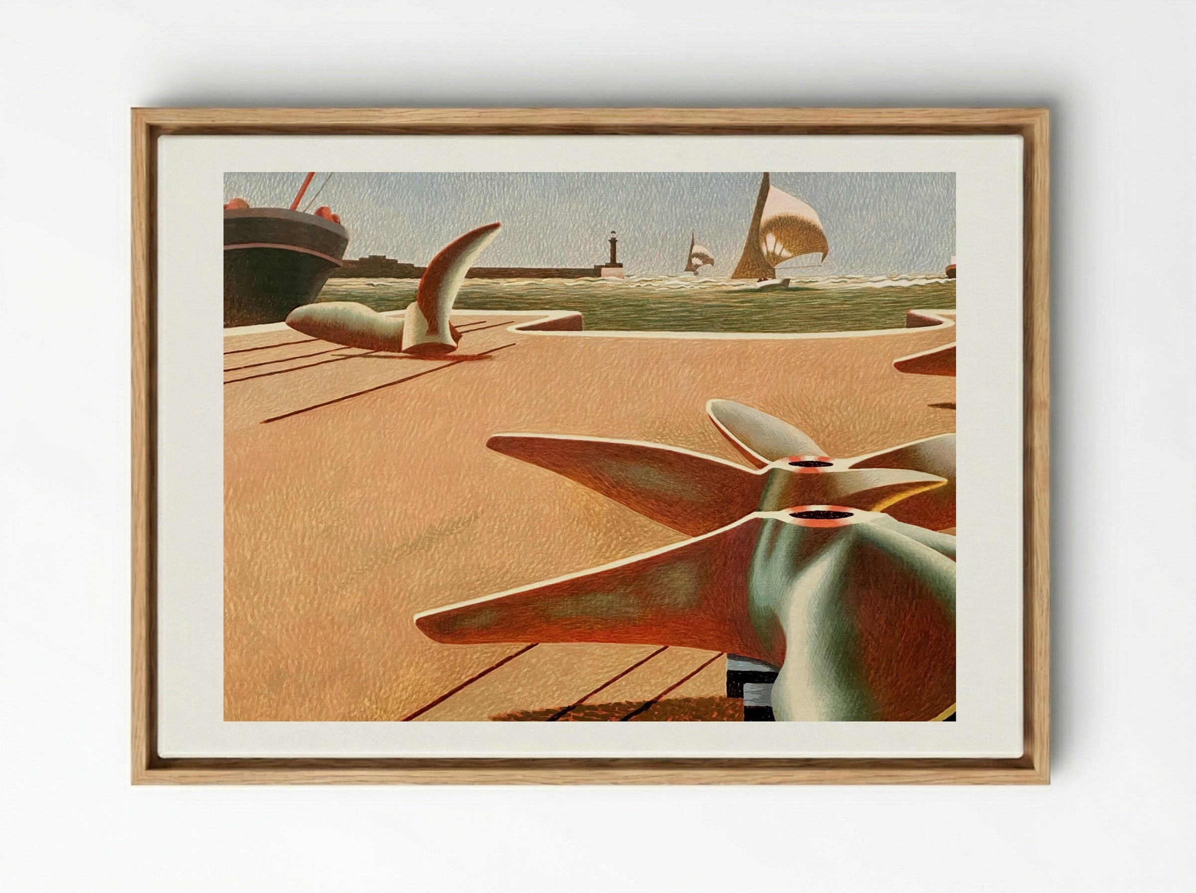 Bronze Ballet - Edward Wadsworth - Framed Canvas Wood