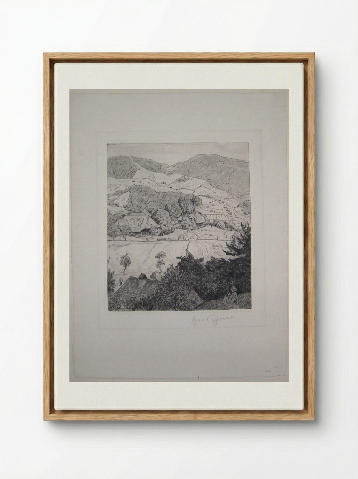 Schönenberg - Hans Thoma - Framed Canvas Wood
