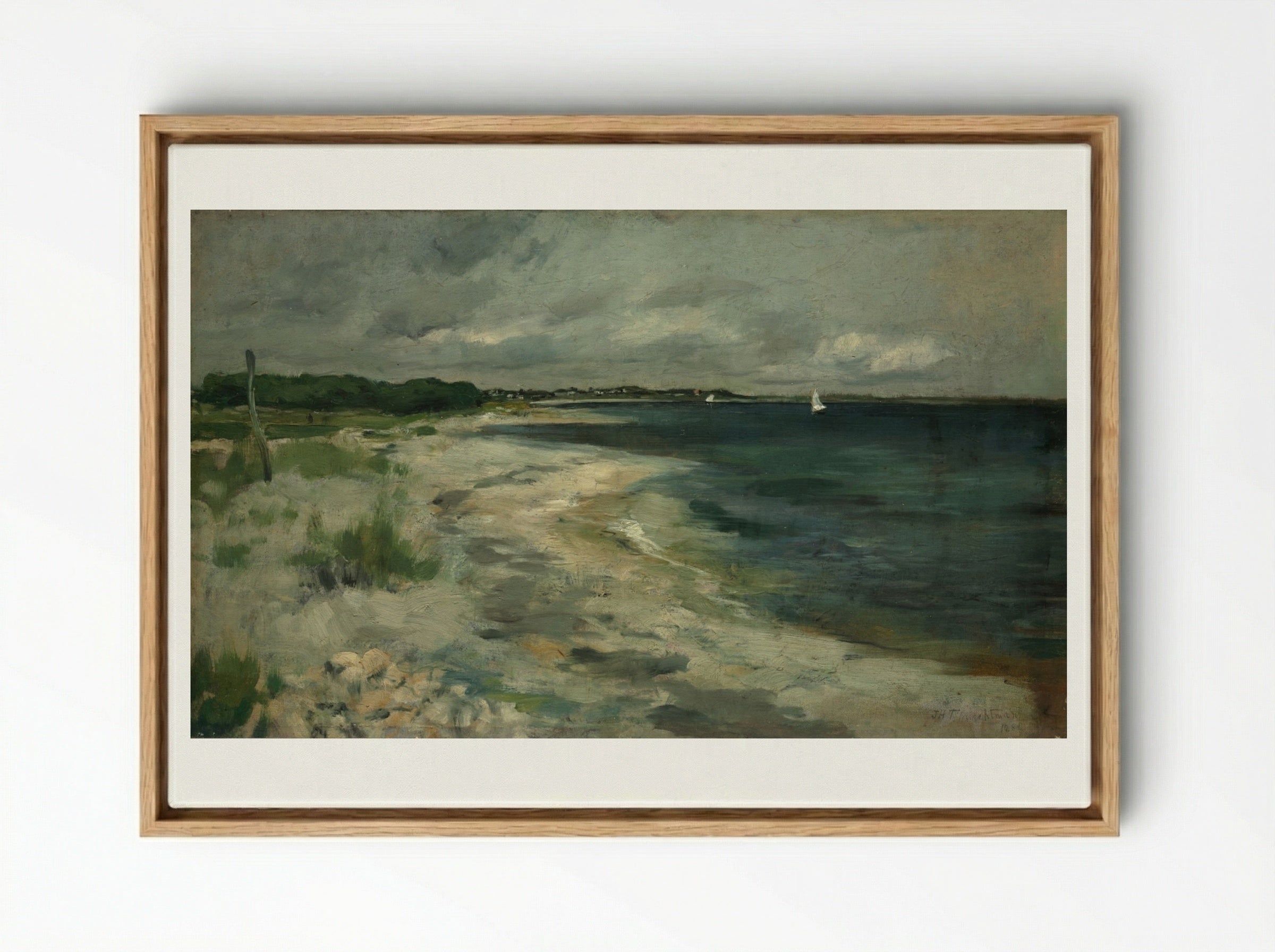 Storm Clouds - John Henry Twachtman - Framed Canvas Wood