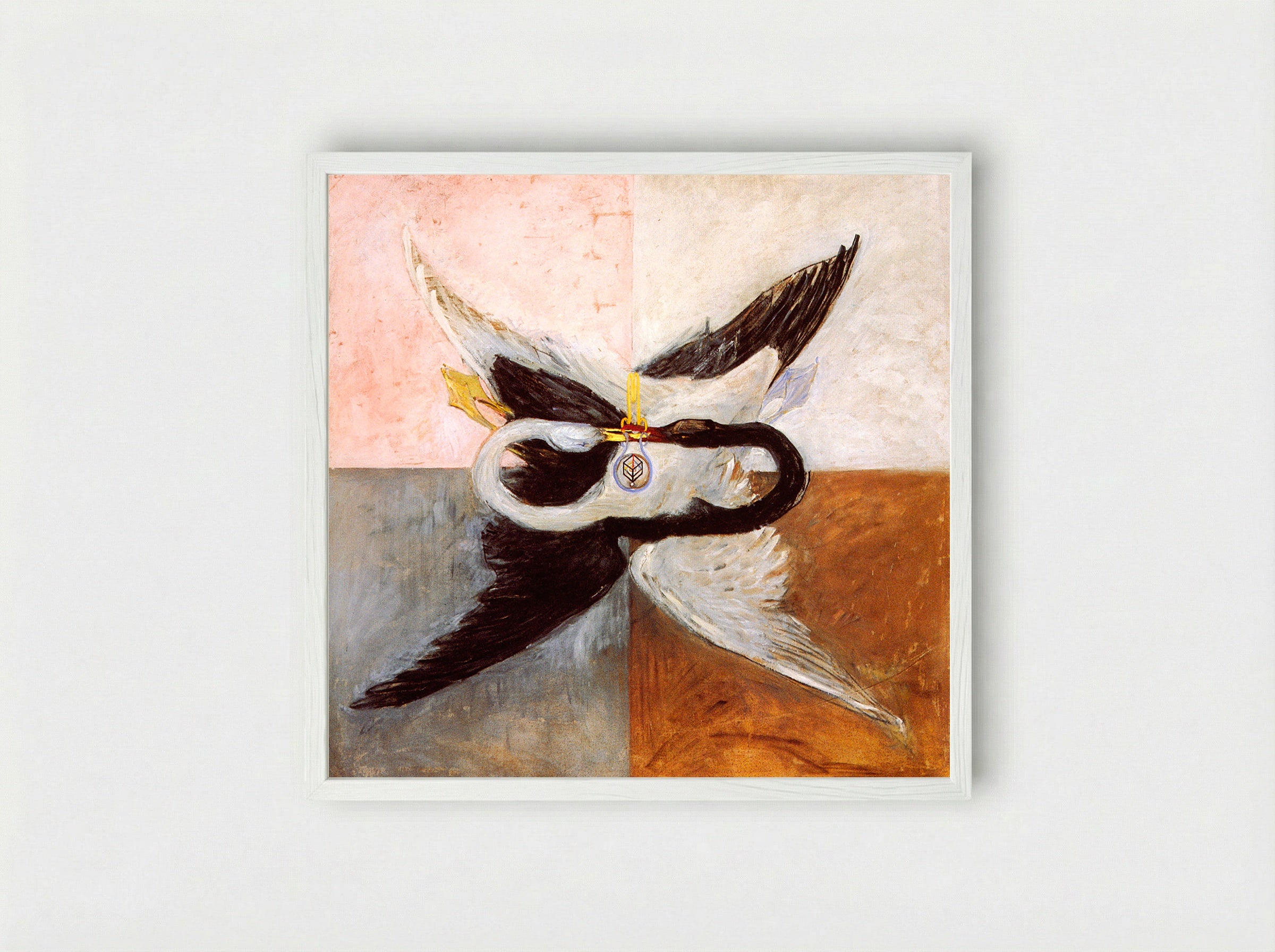 The Swan, No. 24 - Hilma af Klint - Framed Print White