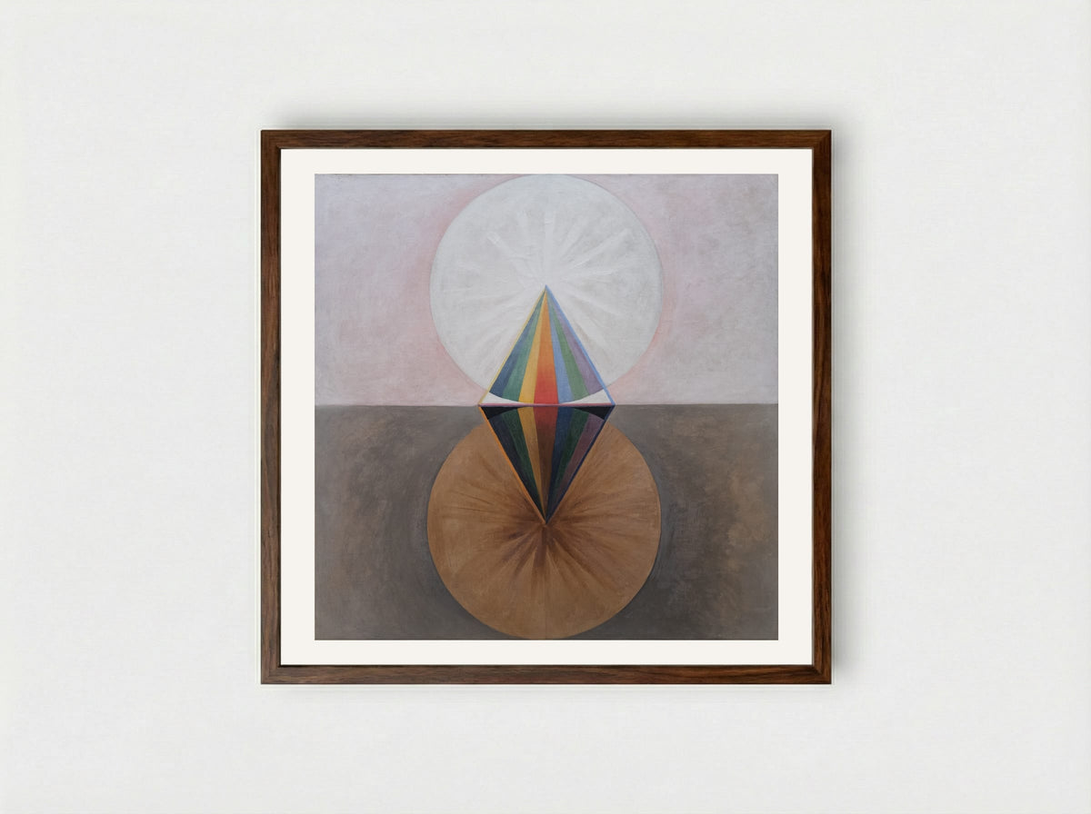 The Swan, No. 12 - Hilma af Klint - Framed Print Dark Wood