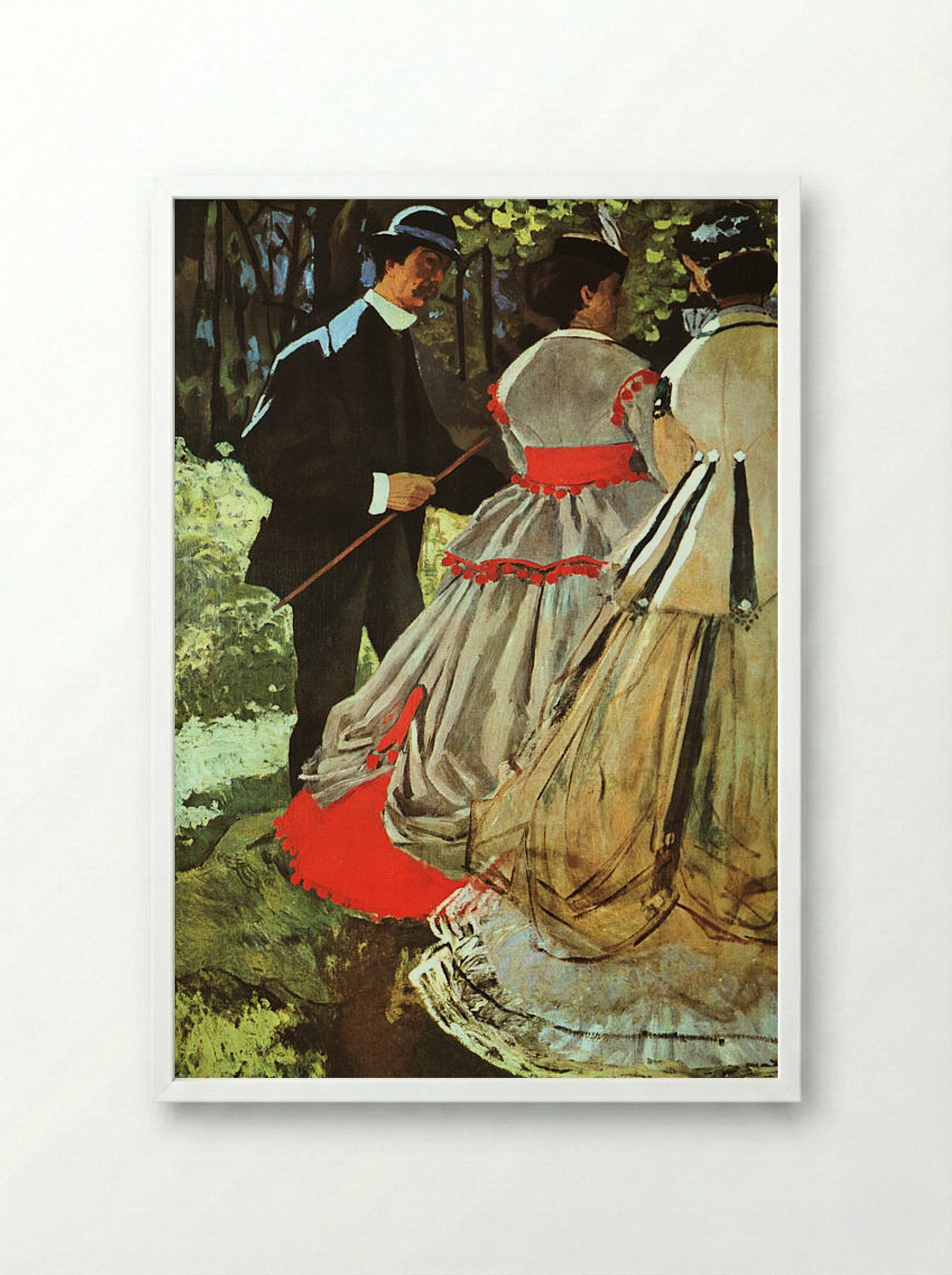 The Picnic - James Tissot - Framed Print White