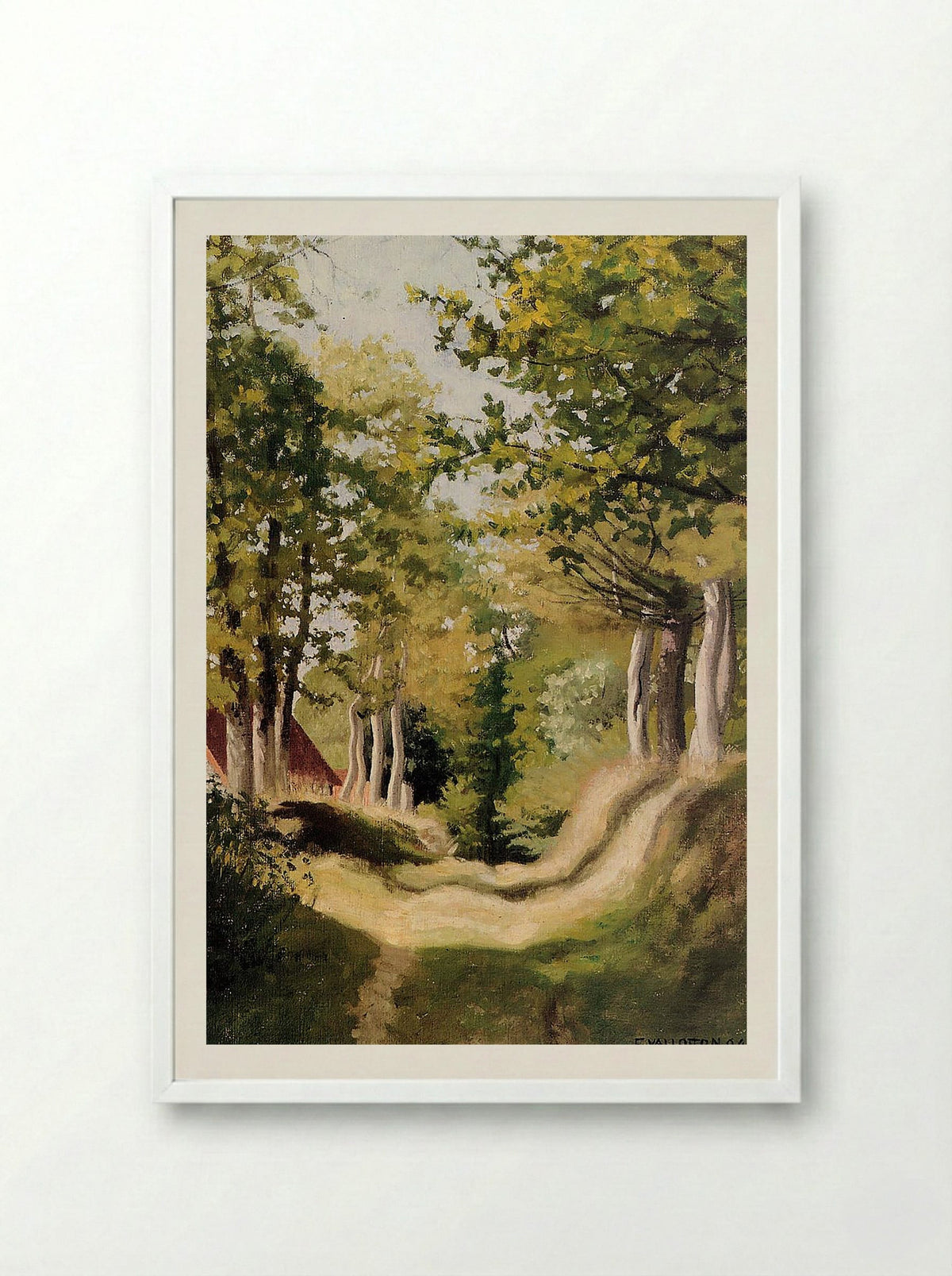 Undergrowth - Félix Vallotton - Framed Print White