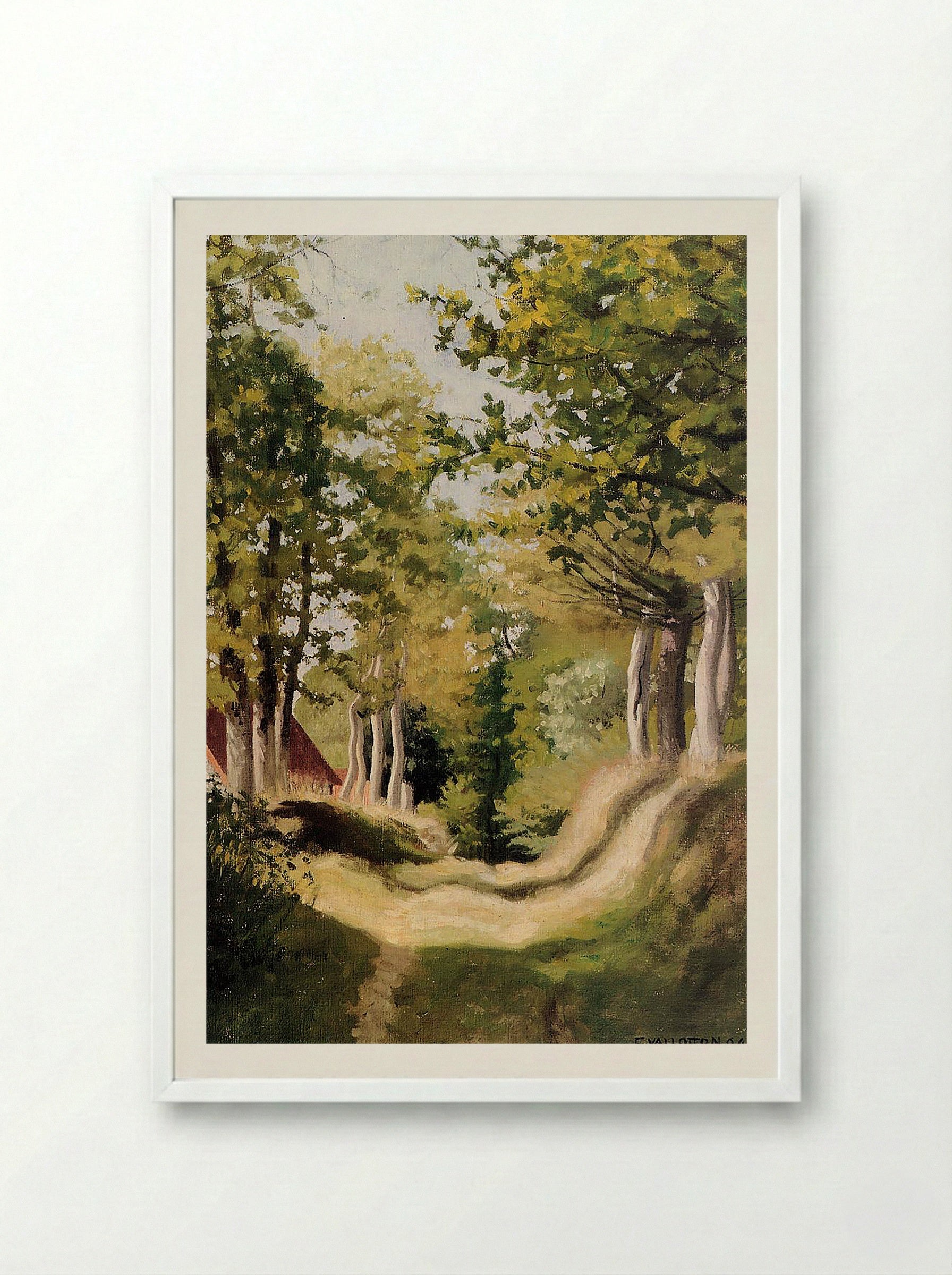 Undergrowth - Félix Vallotton - Framed Print White