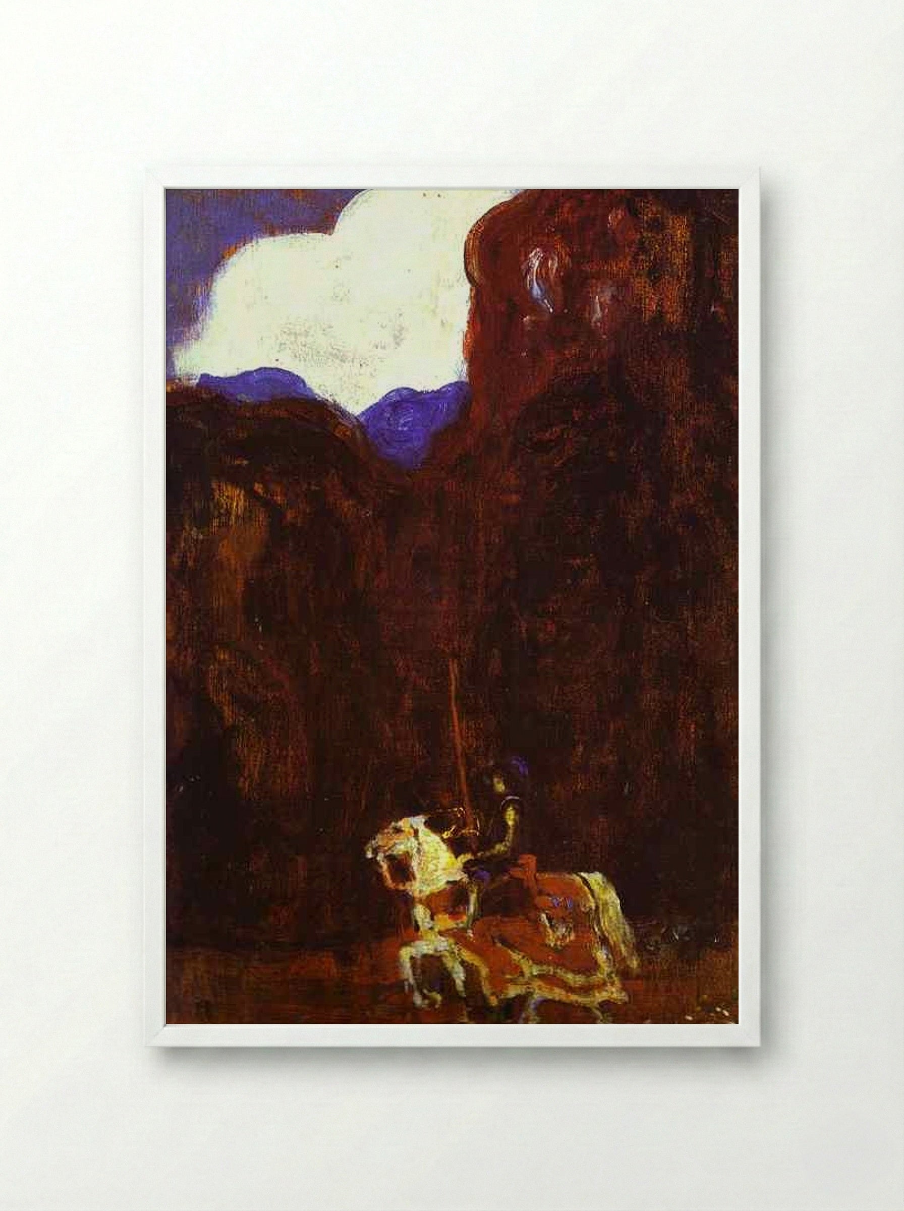 In the Forest - Nicholas Roerich - Framed Print White
