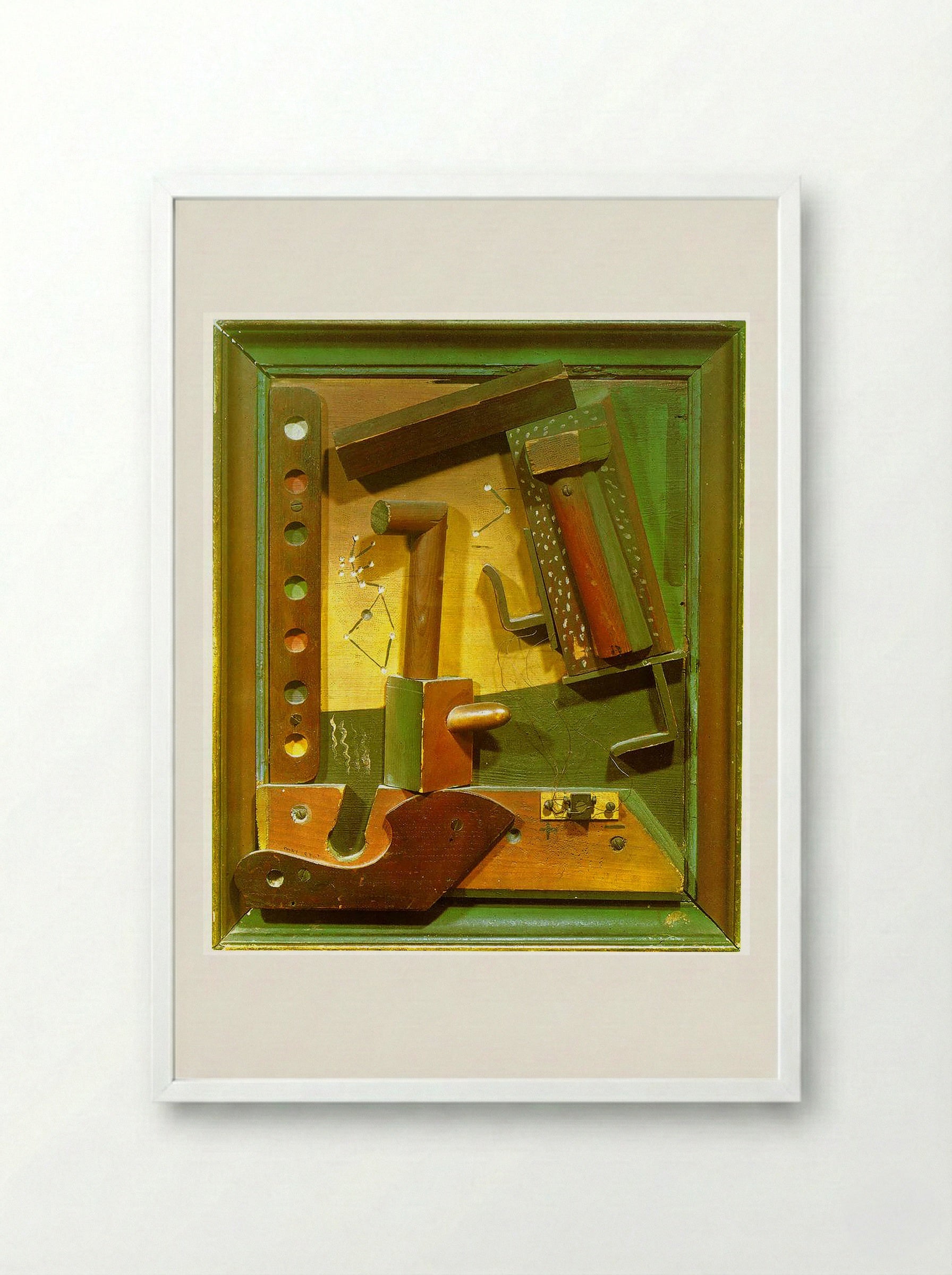 Fruit of a Long Experience - Kurt Schwitters - Framed Print White