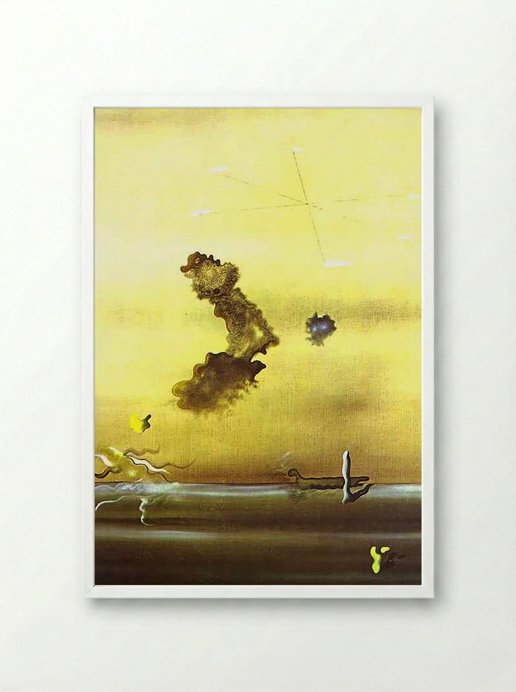 Outside - Salvador Dalí - Framed Print White