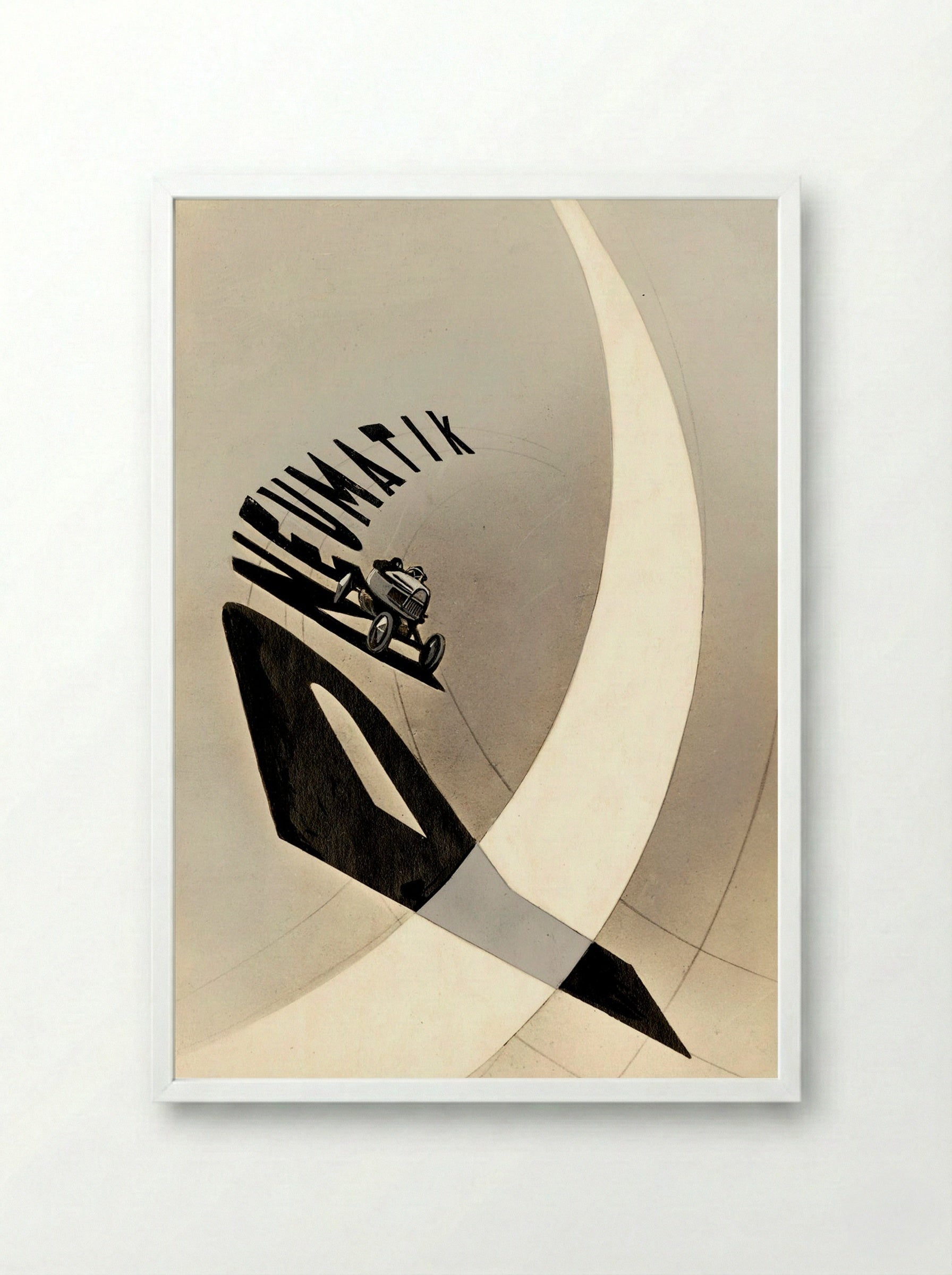 Pneumatik - László Moholy-Nagy - Framed Print White