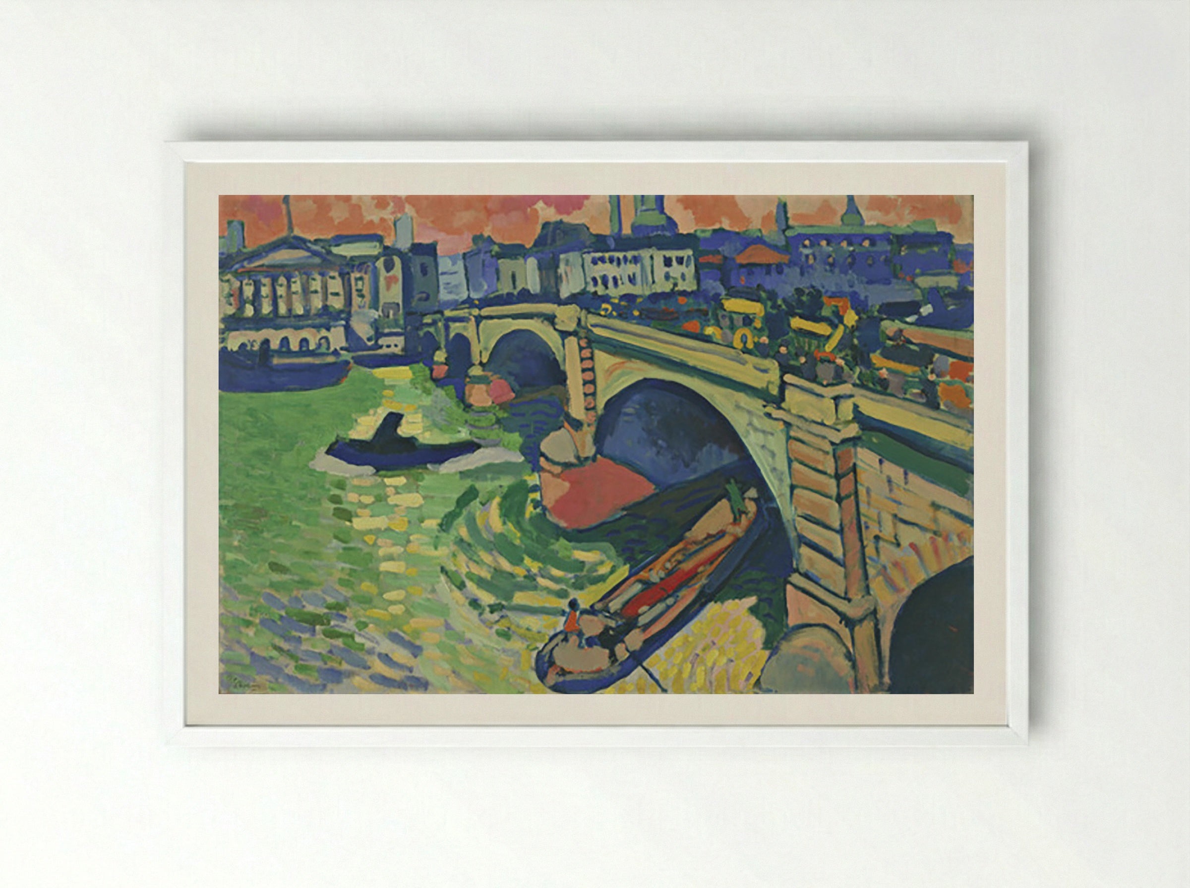 London Bridge - André Derain - Framed Print White