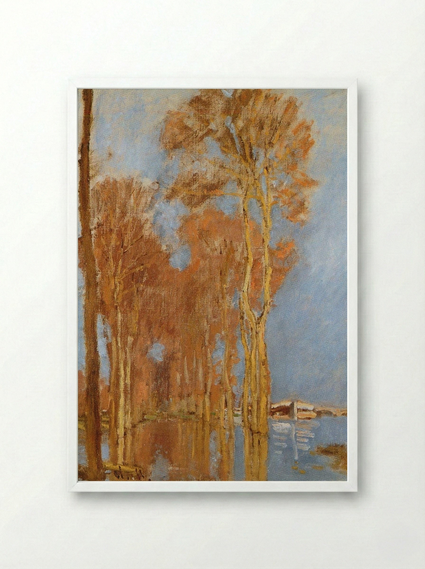 The Flood - Armand Guillaumin - Framed Print White
