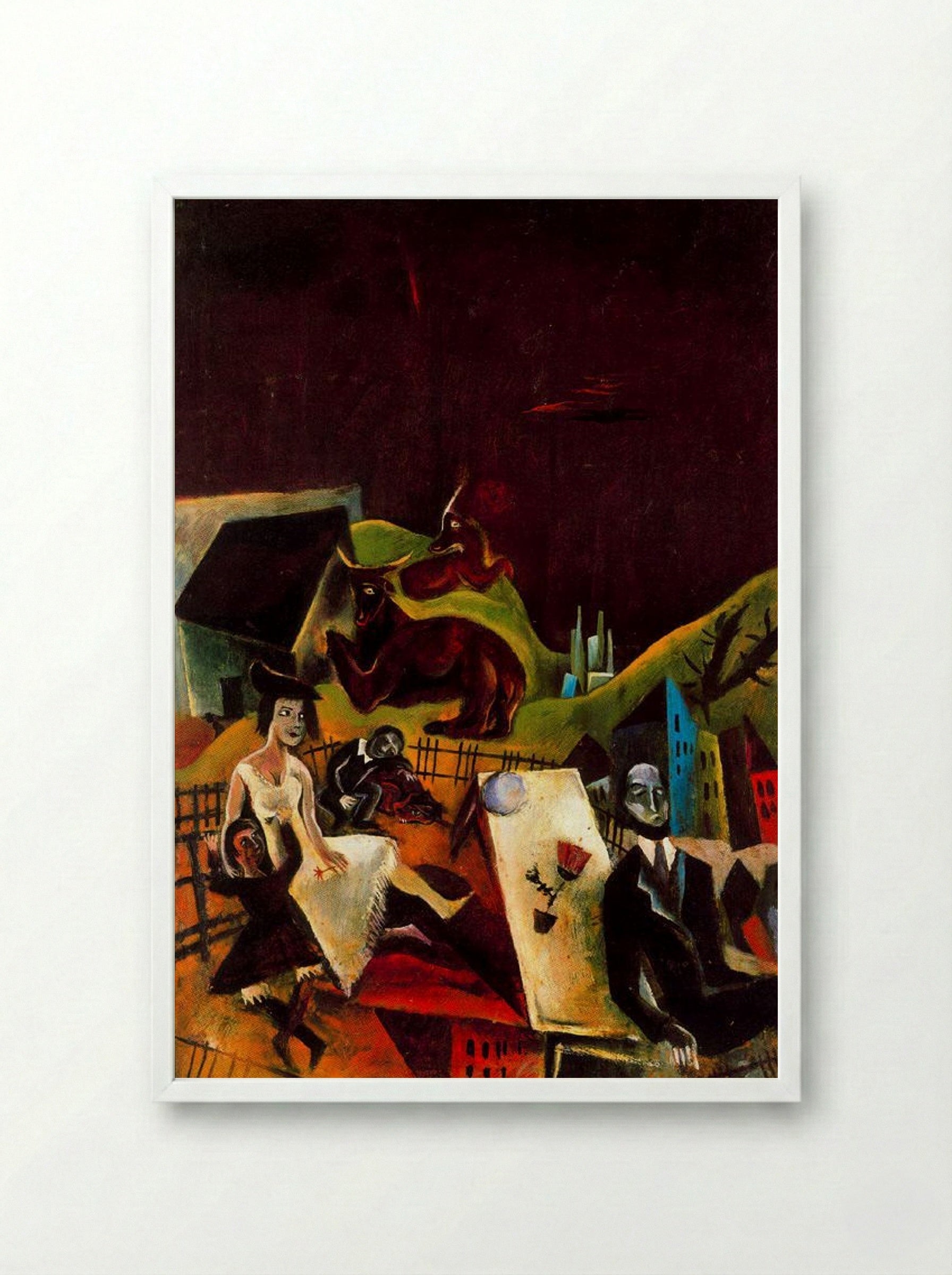 Family Excursion - Max Slevogt - Framed Print White