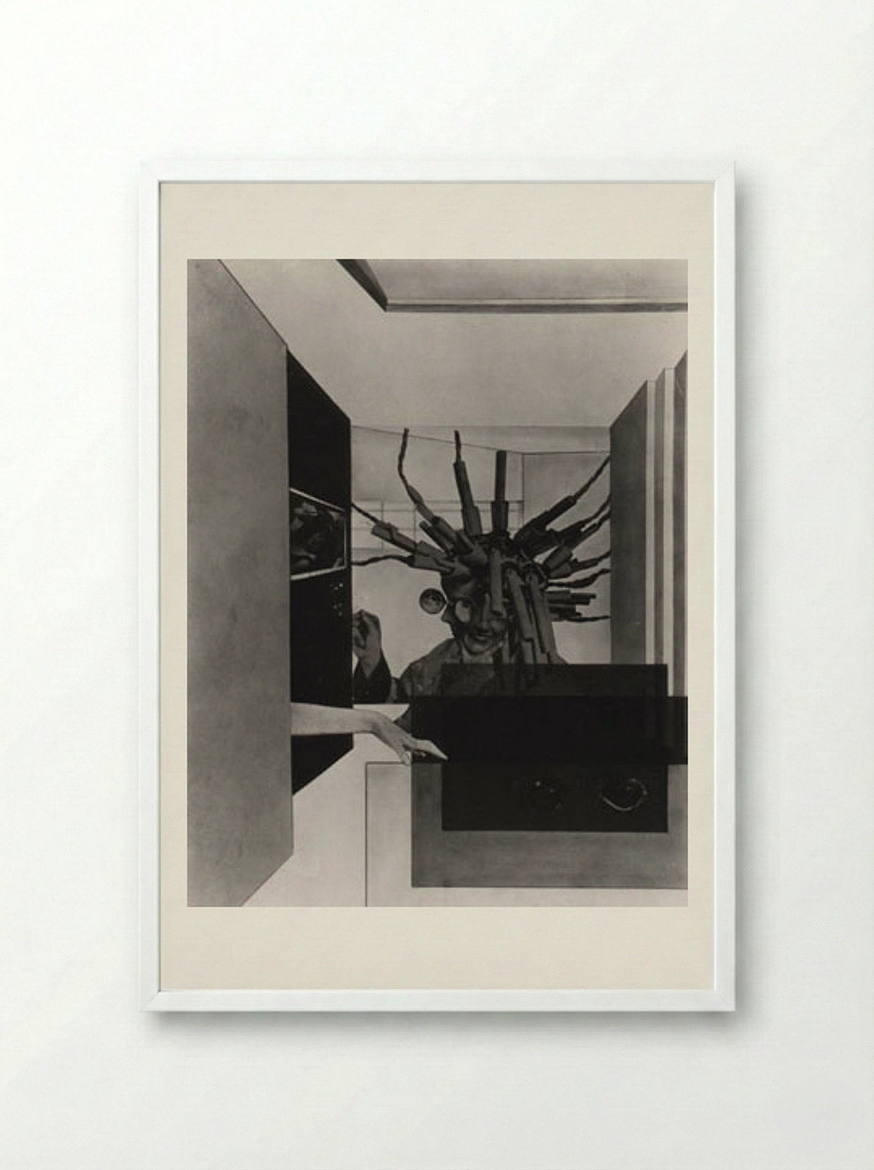 The Broken Marriage - Laszlo Moholy-Nagy - Framed Print White