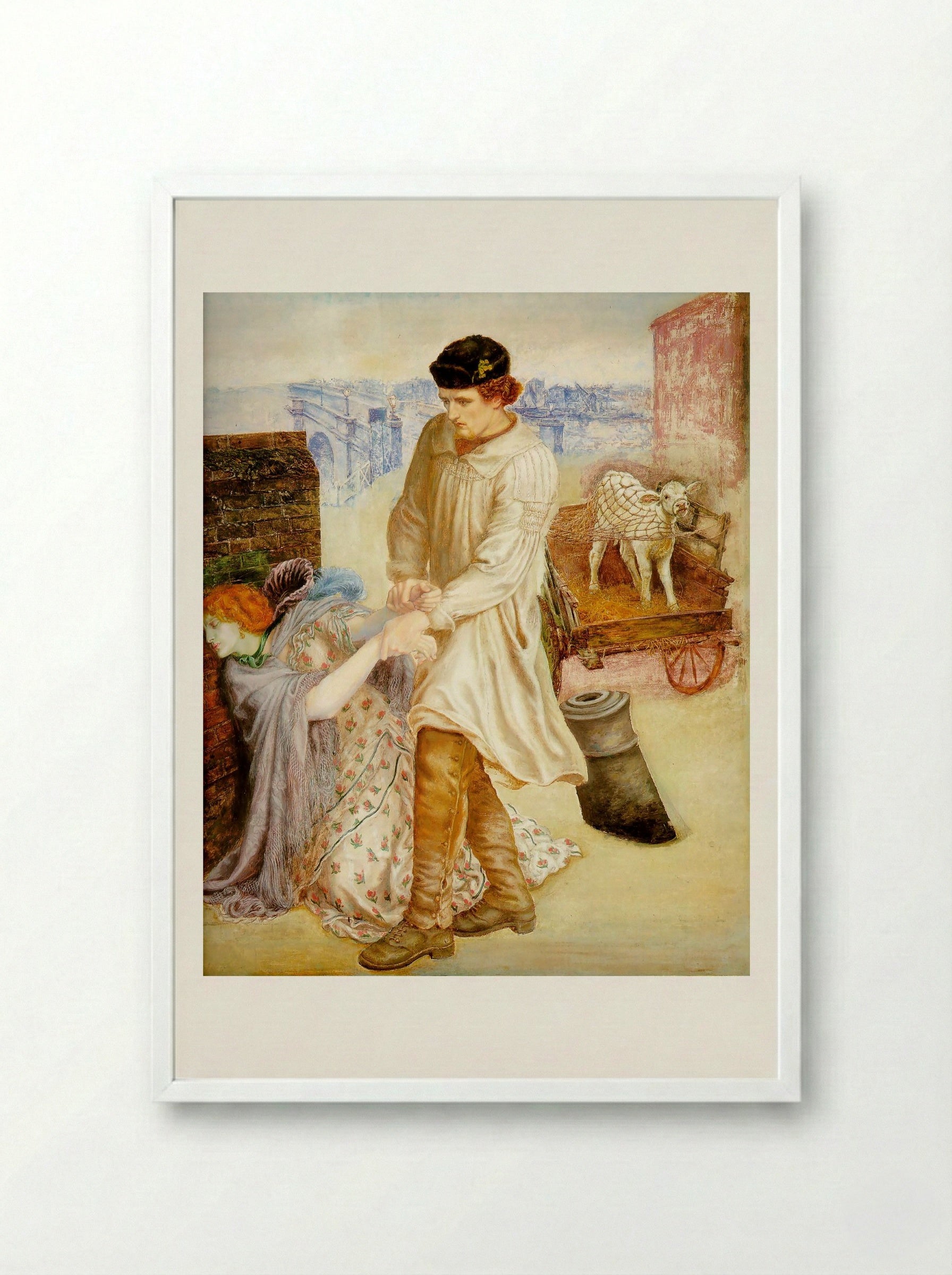 Found - Ford Madox Brown - Framed Print White