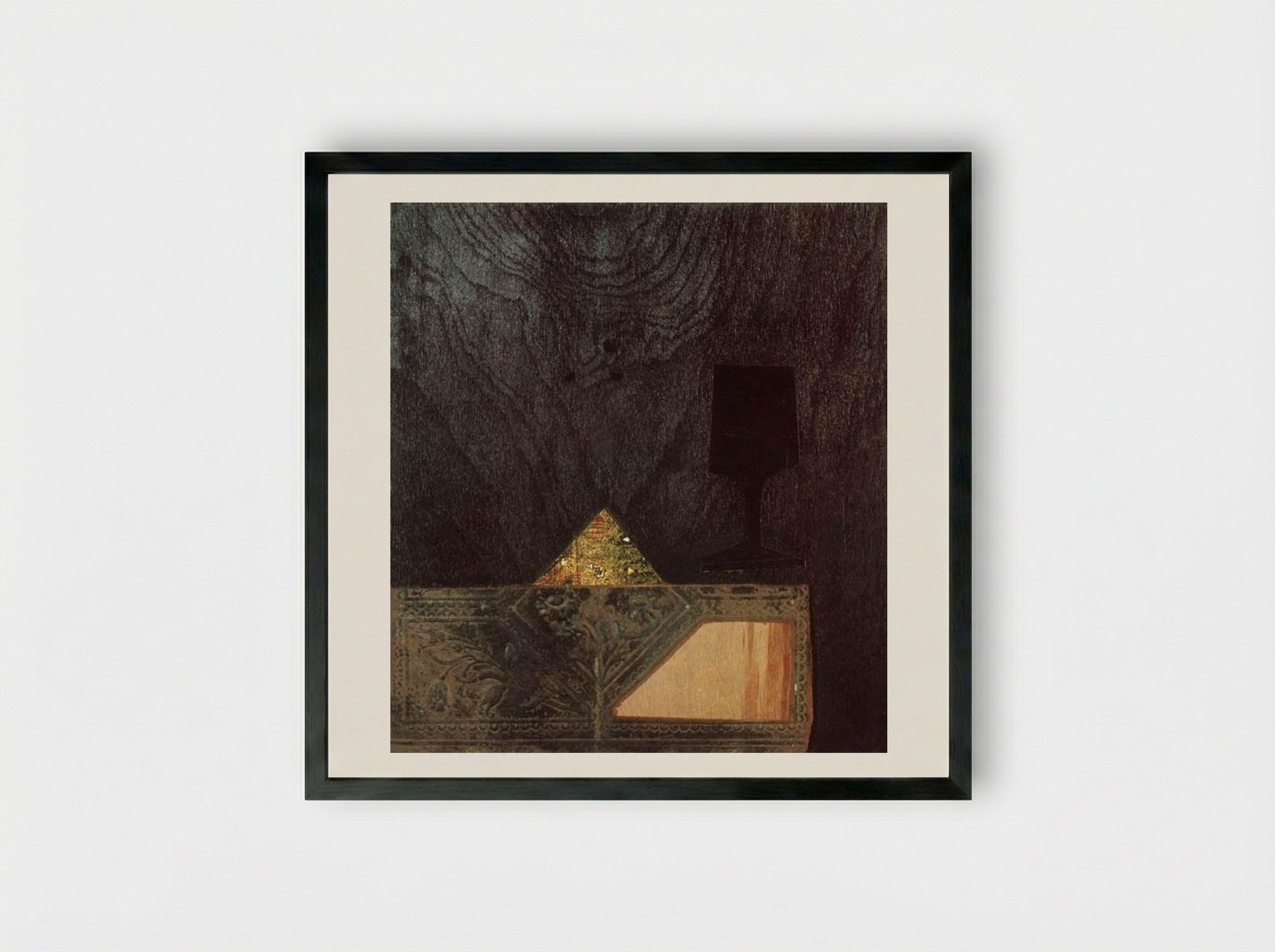 De profundis - Endre Bálint - Framed Print Black