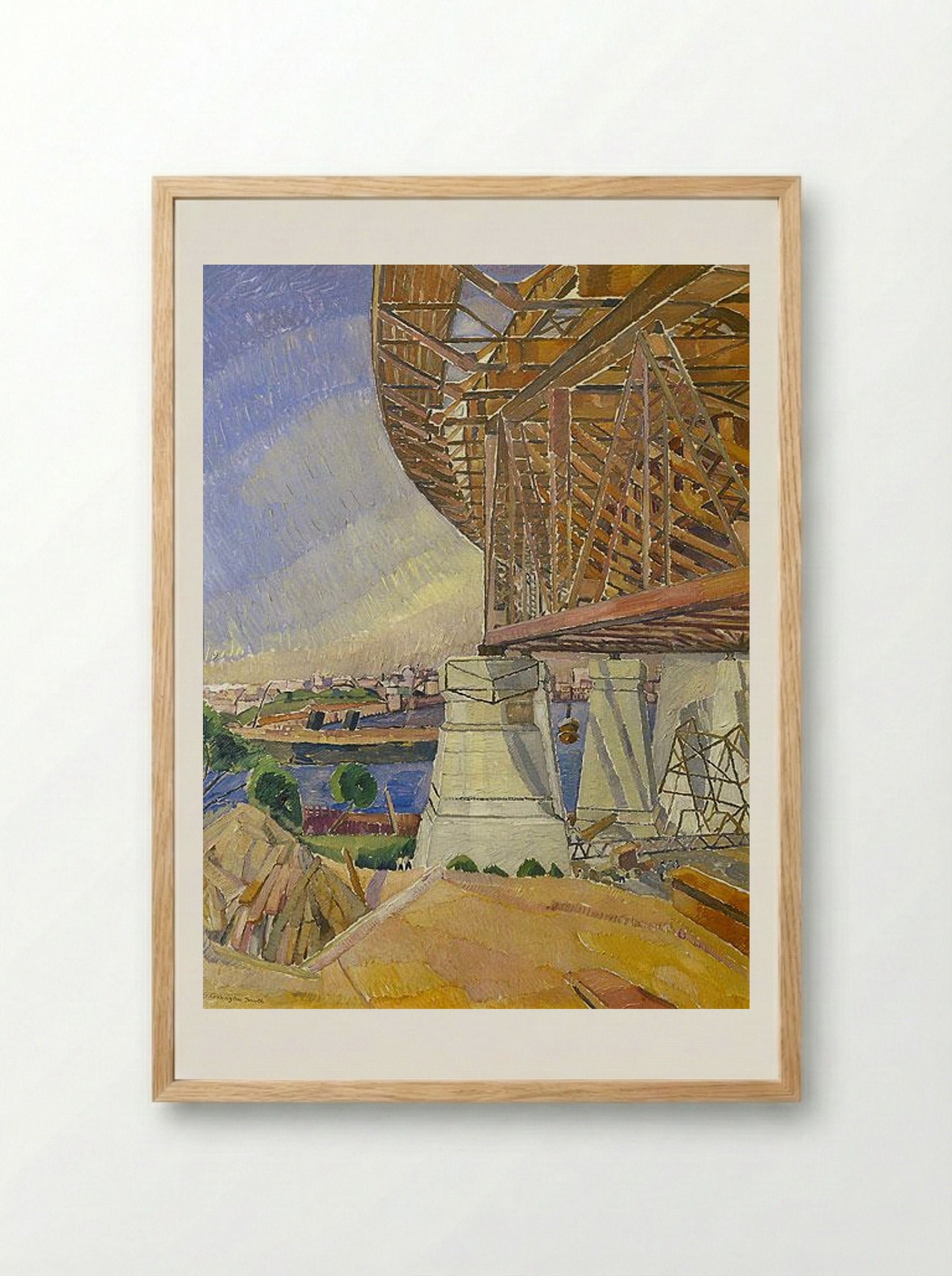 The Curve of the Bridge - Grace Cossington Smith - Framed Print Wood