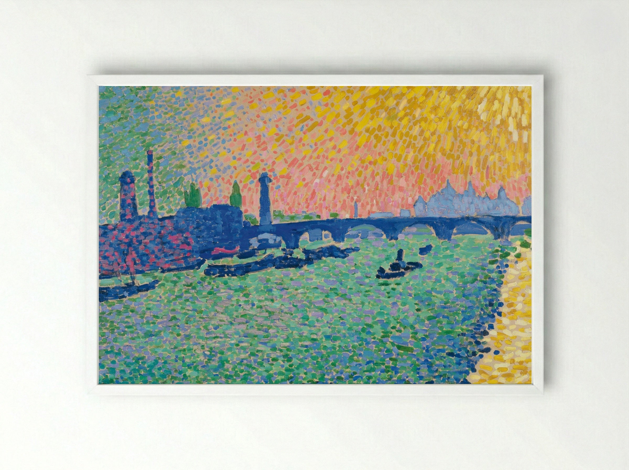 Waterloo Bridge, London - André Derain - Framed Print White