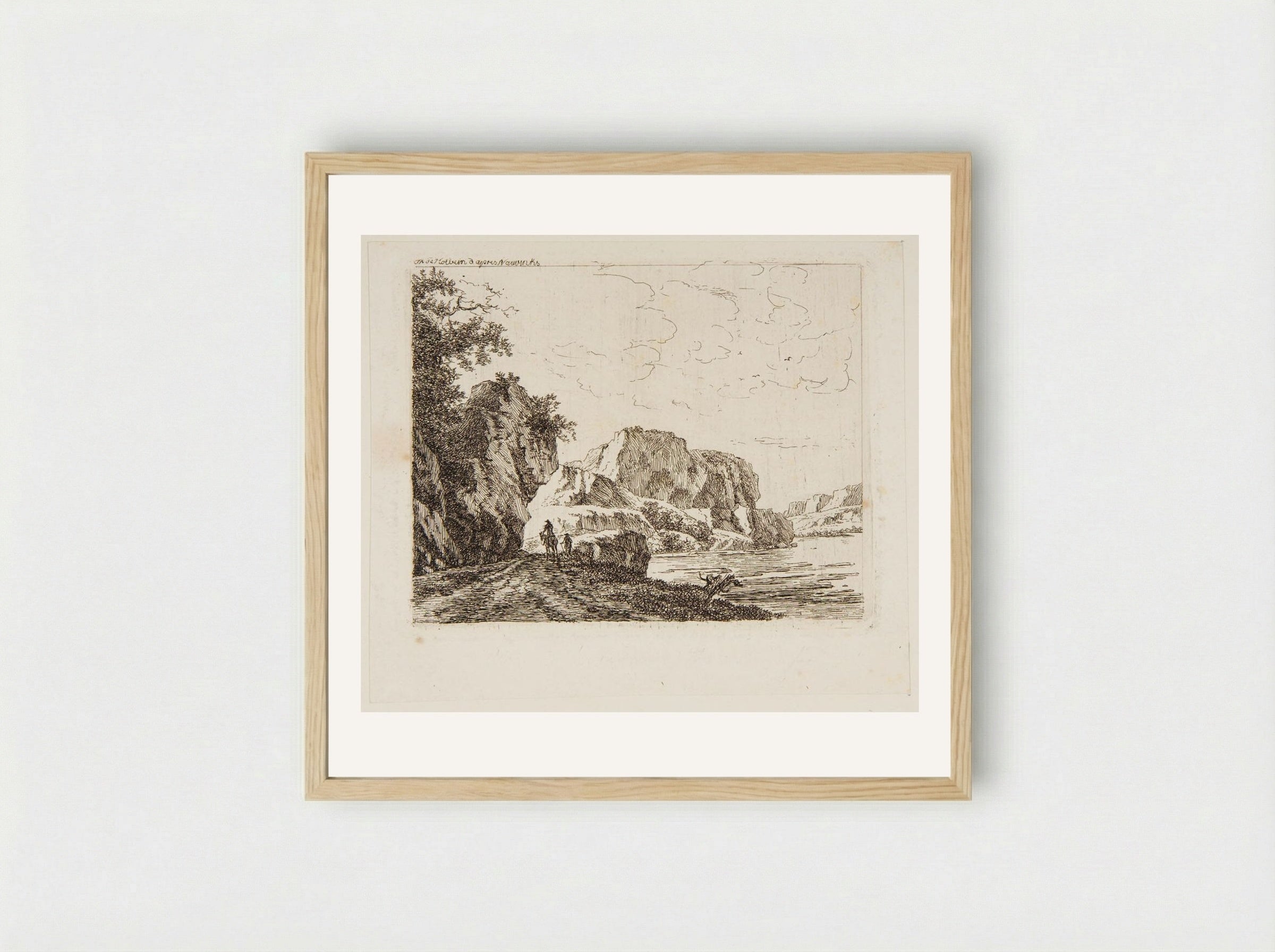Road Along the Shore - Thérèse Holbein - Framed Print Wood