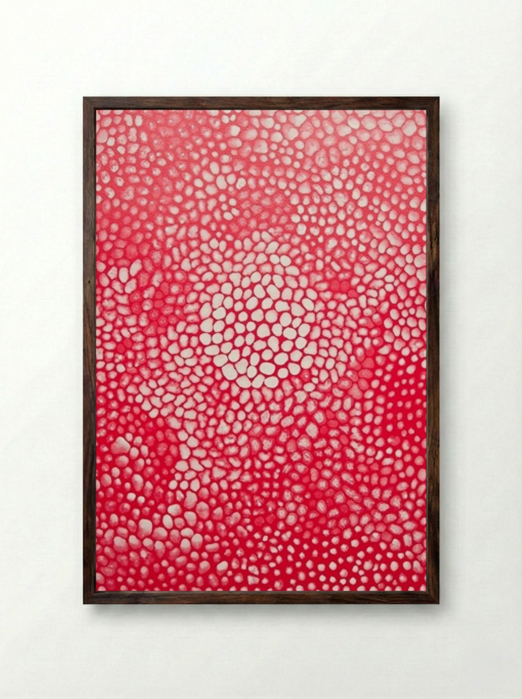 Sunlight - Yayoi Kusama - Framed Print Dark Wood