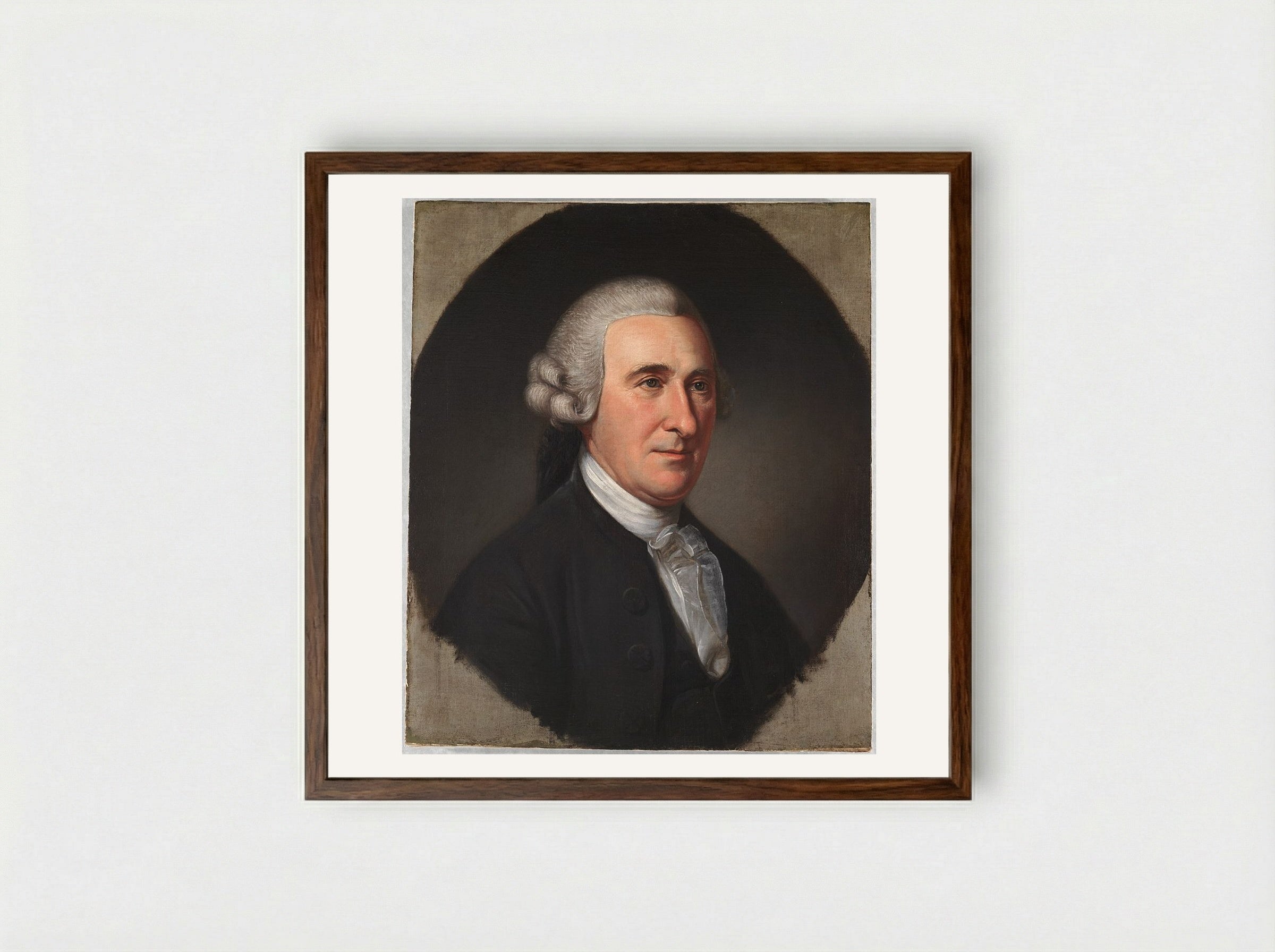 Thomas McKean - Charles Willson Peale - Framed Print Dark Wood