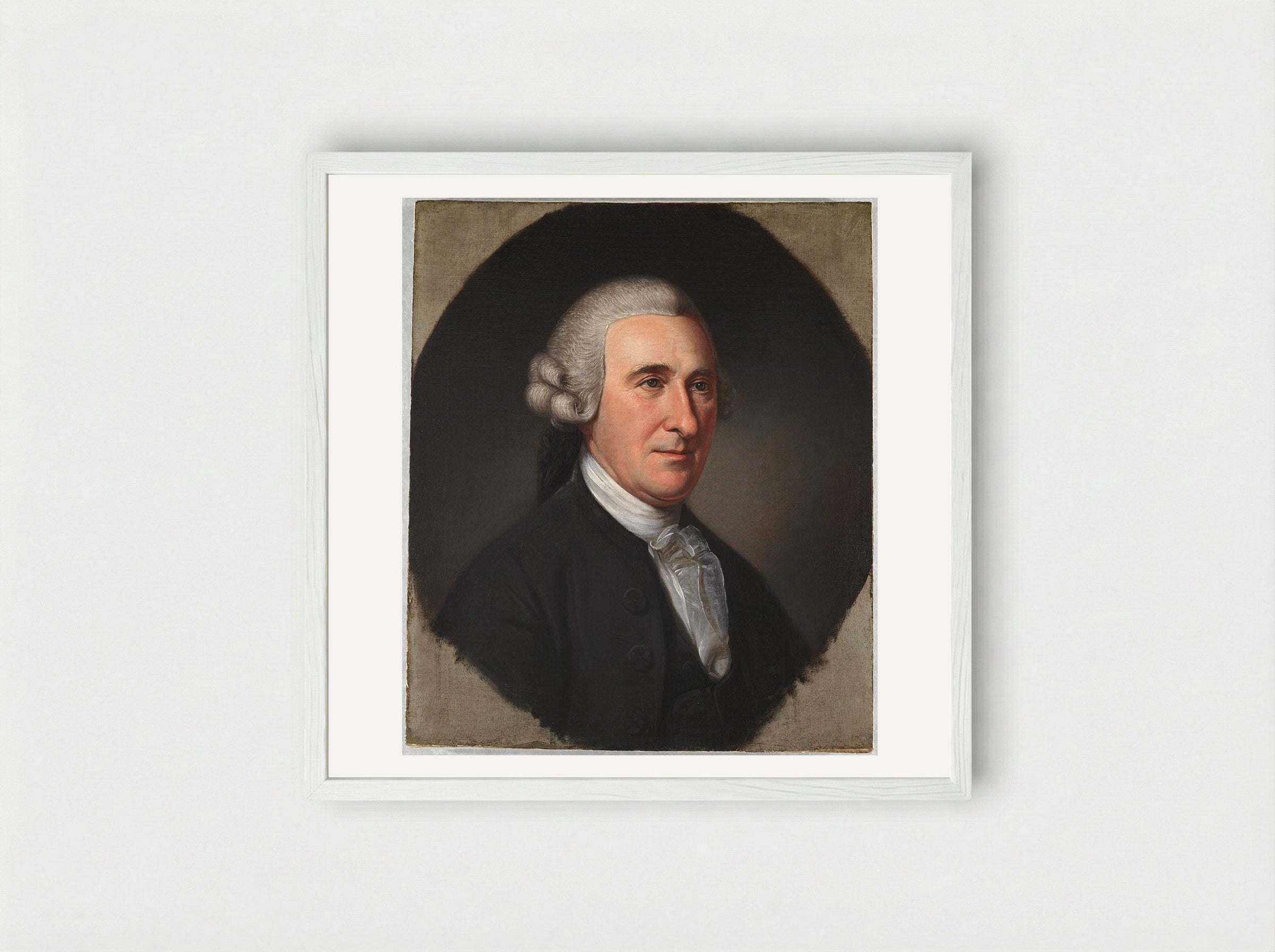 Thomas McKean - Charles Willson Peale - Framed Print White