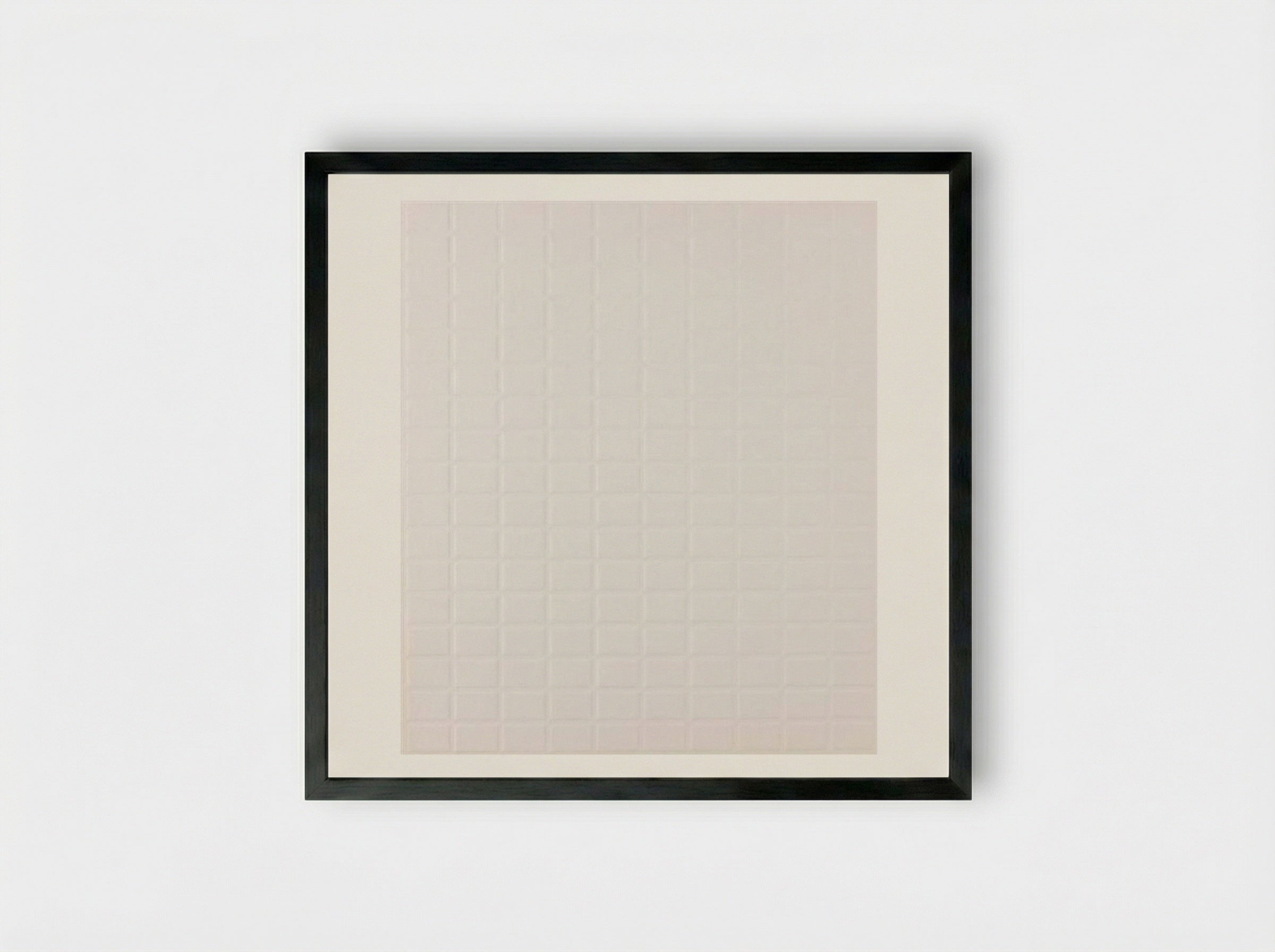 Untitled (Grid Relief) - Jan Schoonhoven - Framed Print Black