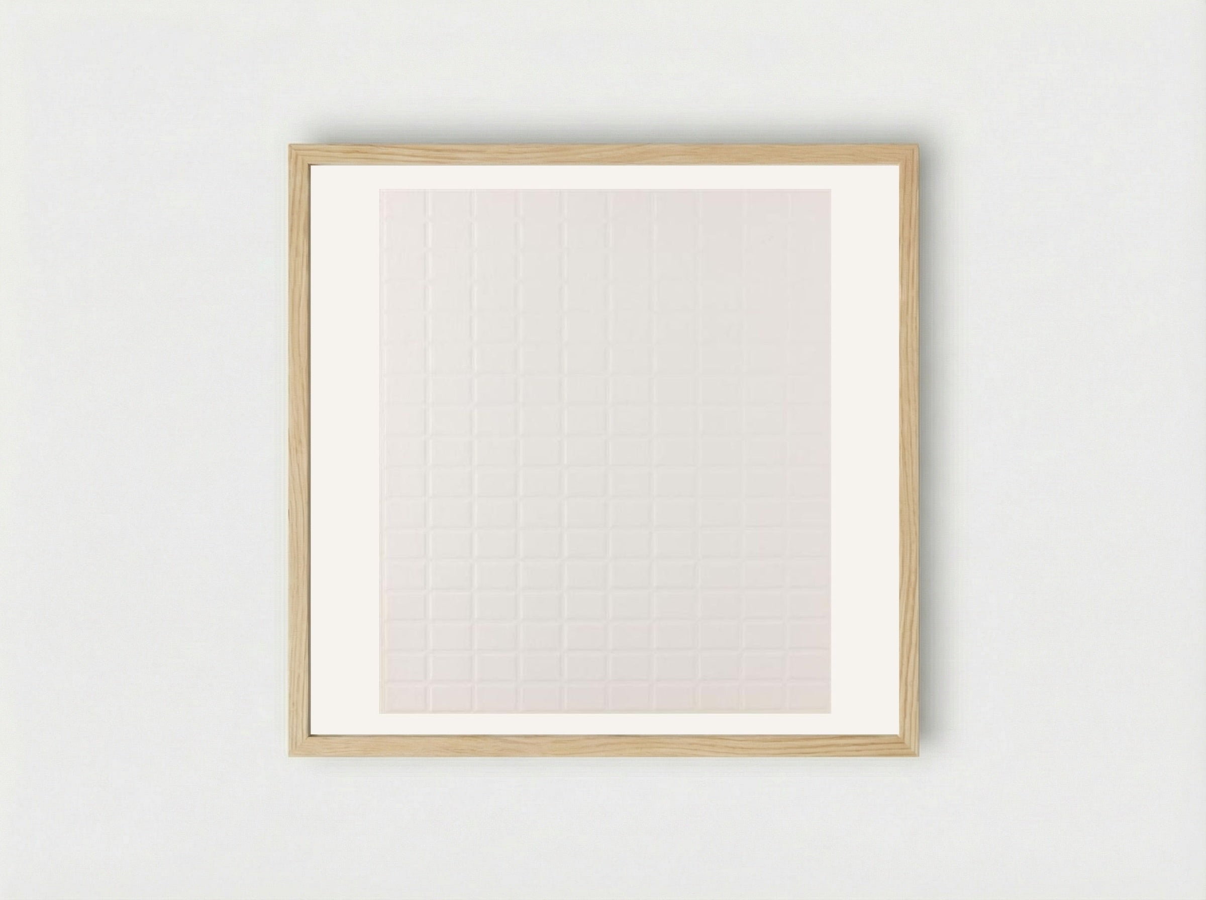 Untitled (Grid Relief) - Jan Schoonhoven - Framed Print Wood