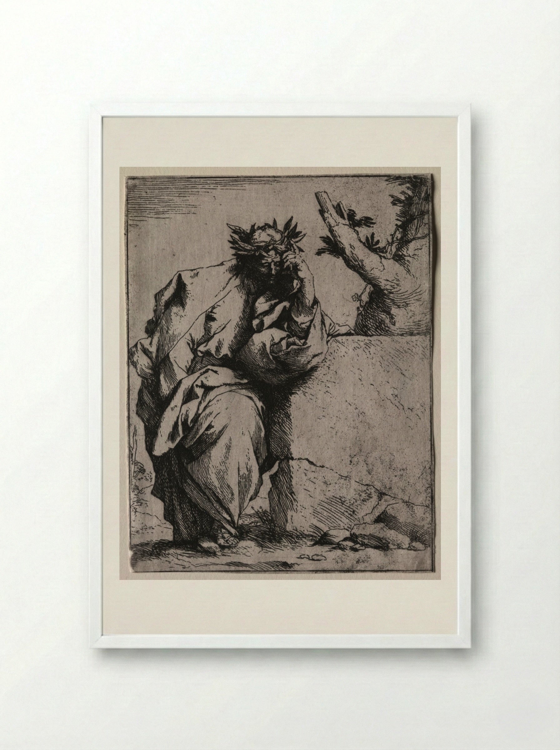 Virgil - Jusepe de Ribera - Framed Print White