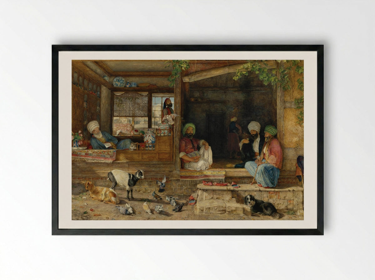 Scutari - John Frederick Lewis - Framed Print Black
