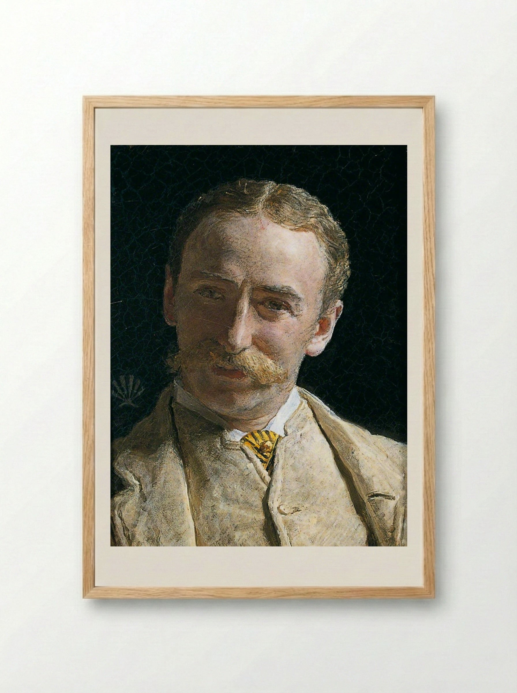 William Connal, Jr. Esq. of Solsgirth - Albert Joseph Moore - Framed Print Wood
