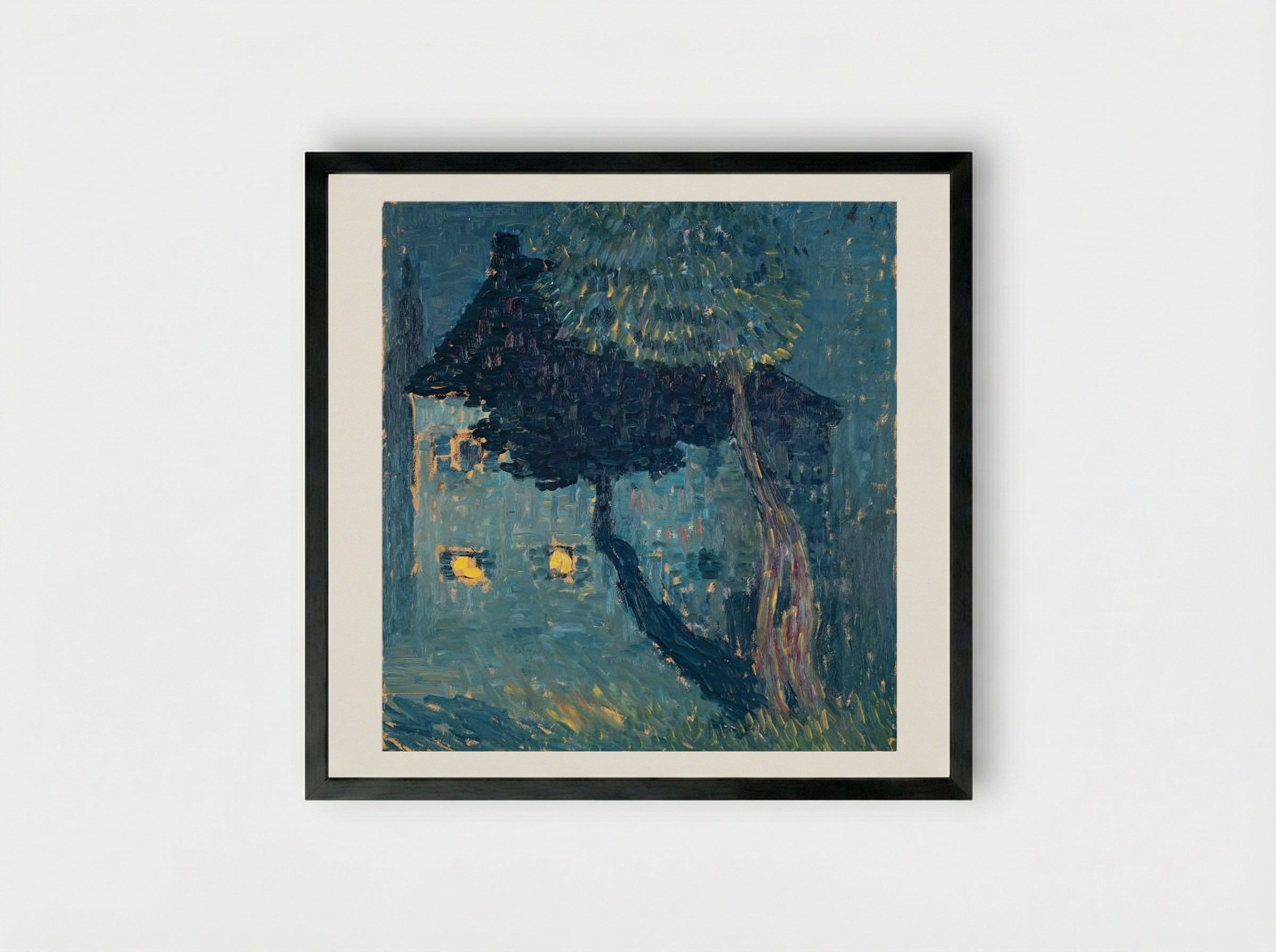 Cottage in the Woods - Alexej von Jawlensky - Framed Print Black