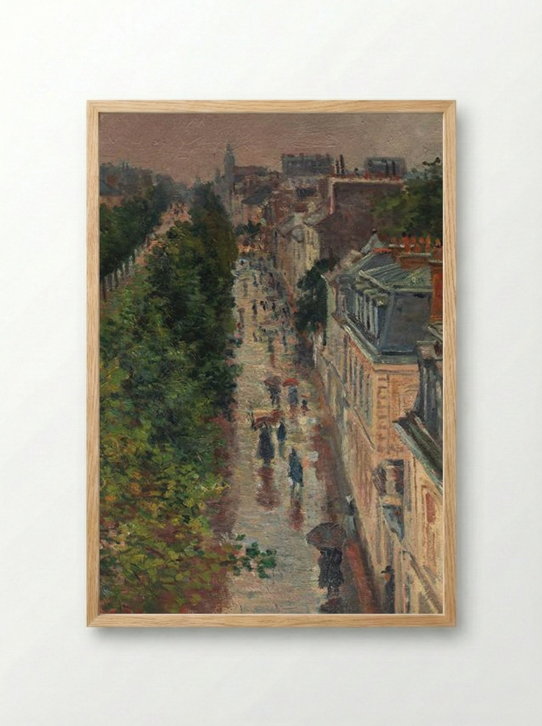 Street Scene in Paris - Maximilien Luce - Framed Print Wood