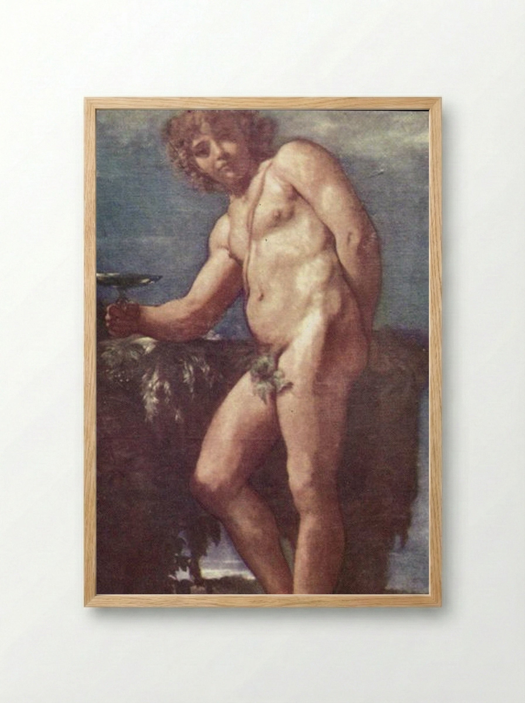 Bacchus - Annibale Carracci - Framed Print Wood