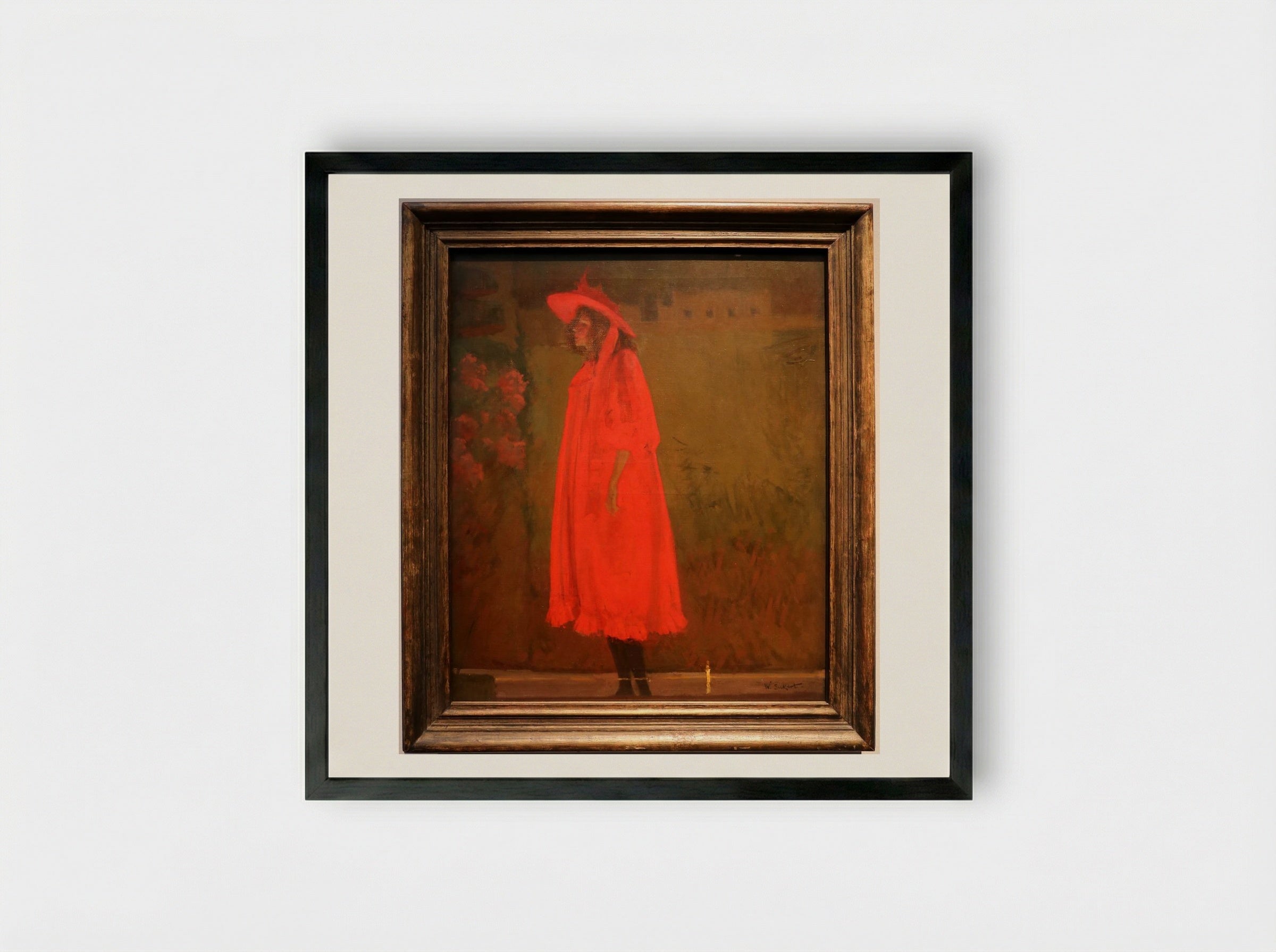 Minnie Cunningham at the Old Bedford - Walter Sickert - Framed Print Black