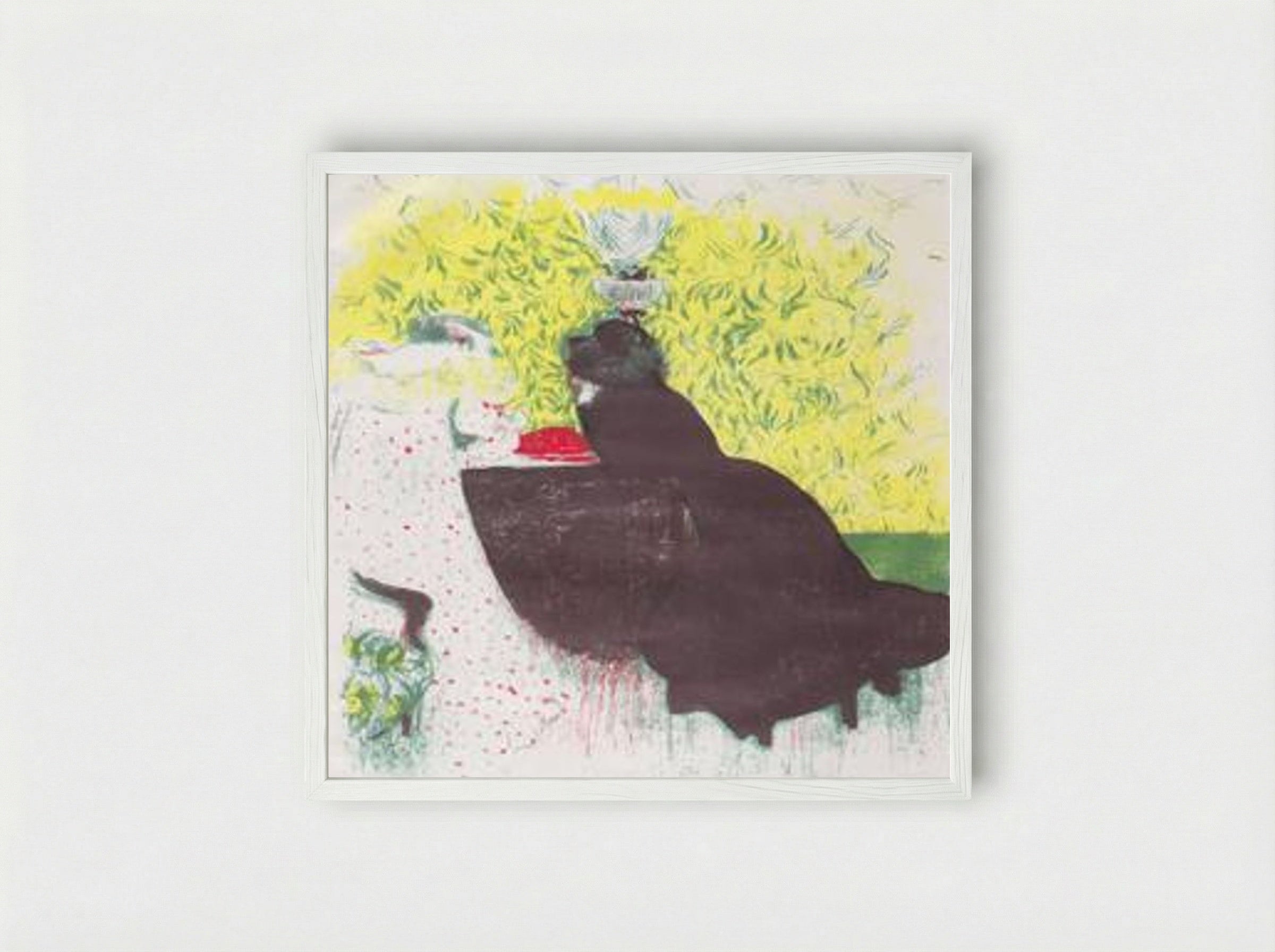 The Two Sisters - Édouard Vuillard - Framed Print White