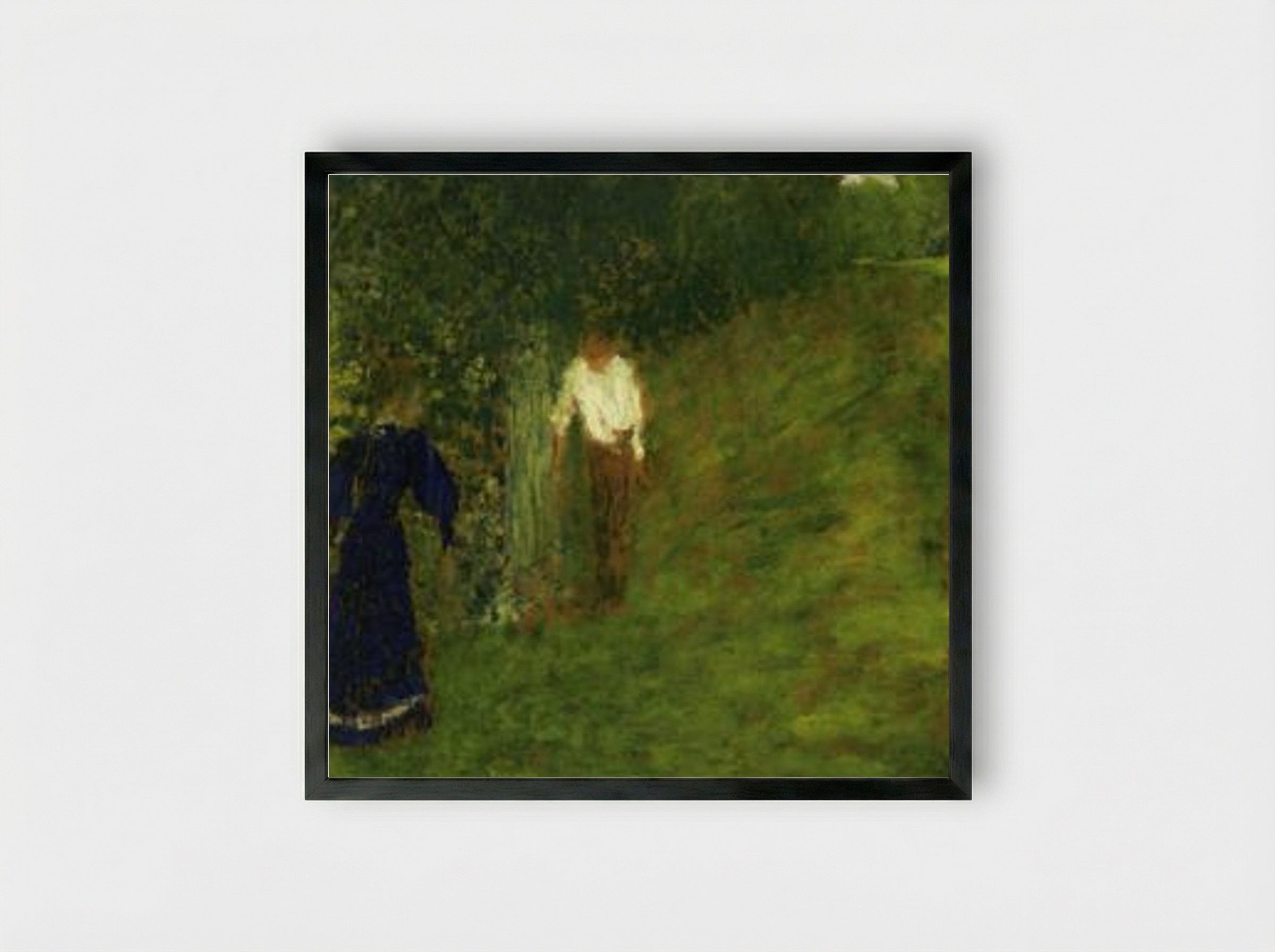 Man and Woman beneath a Tree - Édouard Vuillard - Framed Print Black