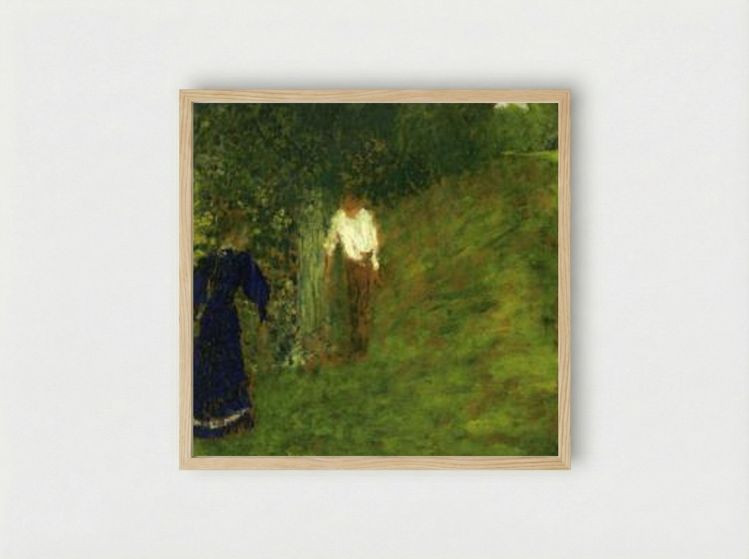 Man and Woman beneath a Tree - Édouard Vuillard - Framed Print Wood