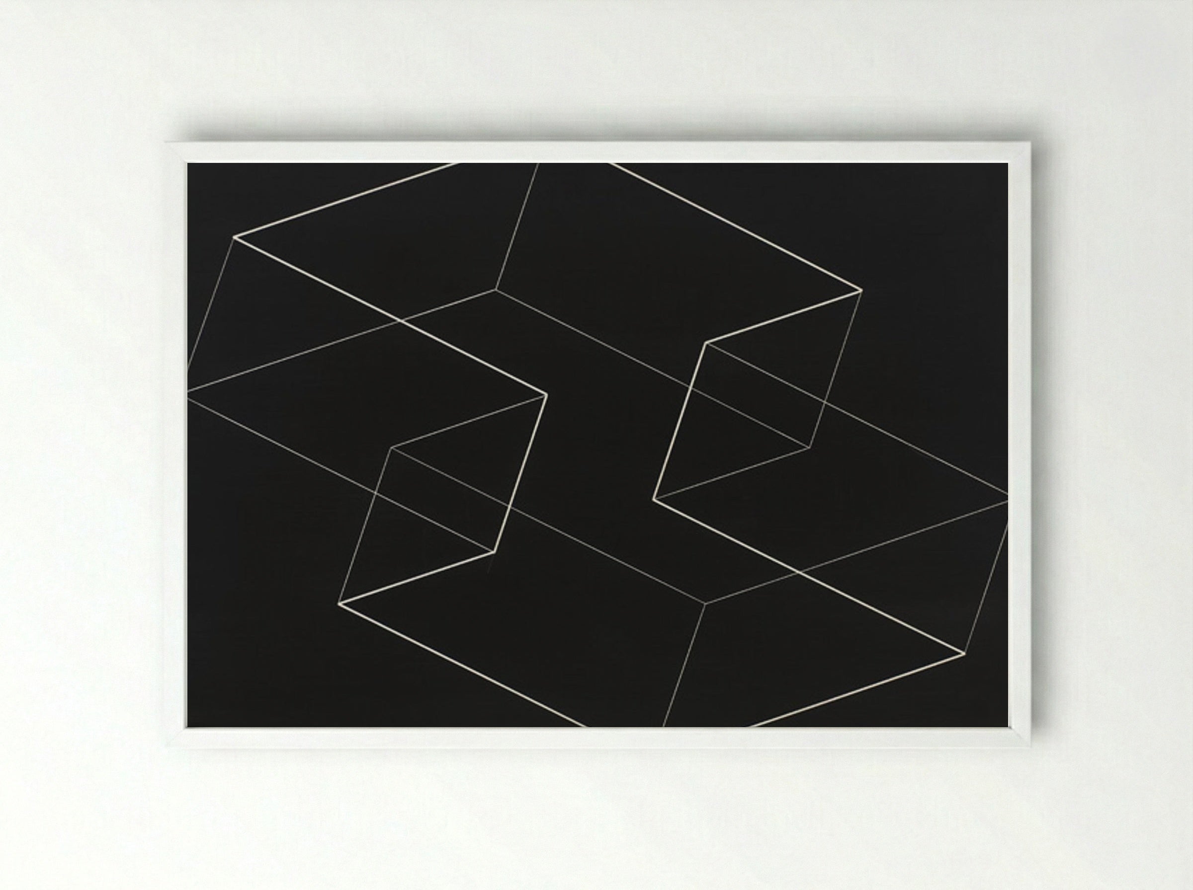 M 5 - Josef Albers - Framed Print White