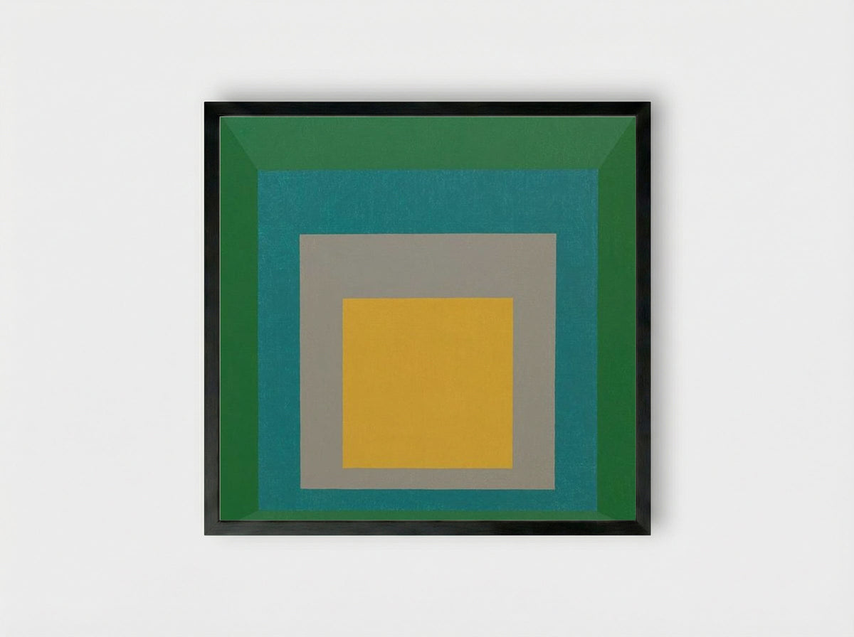 Homage to the Square: Apparition - Josef Albers - Framed Print Black