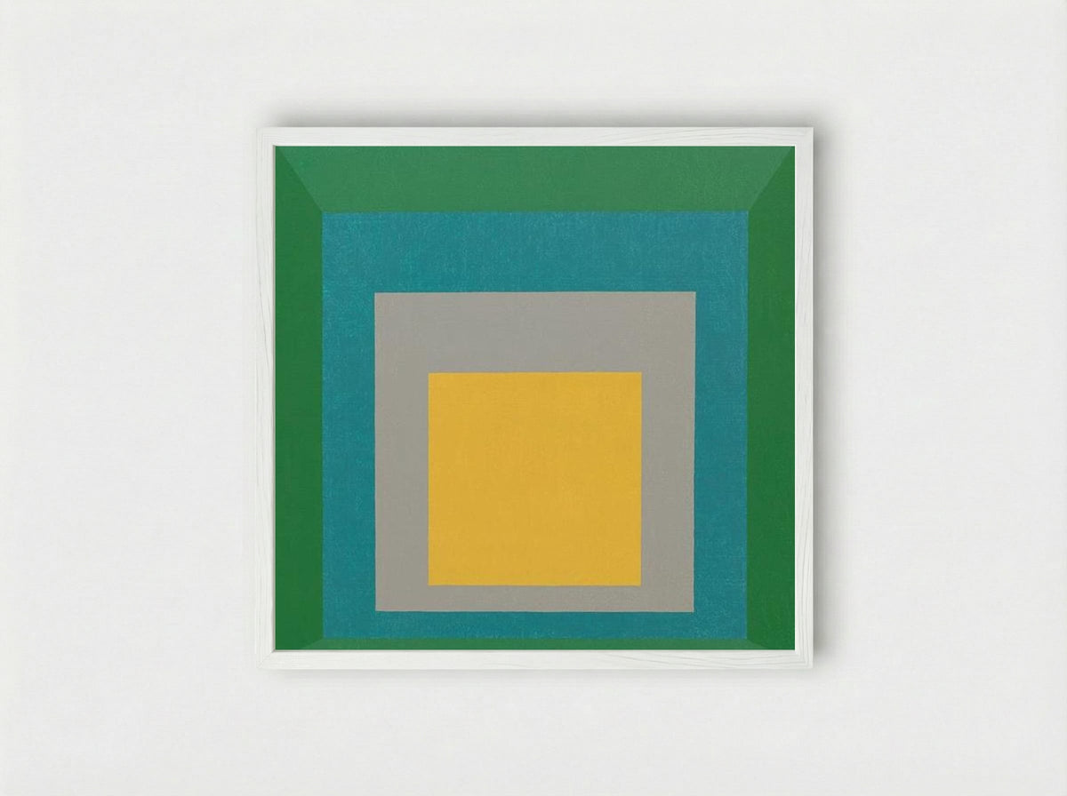 Homage to the Square: Apparition - Josef Albers - Framed Print White