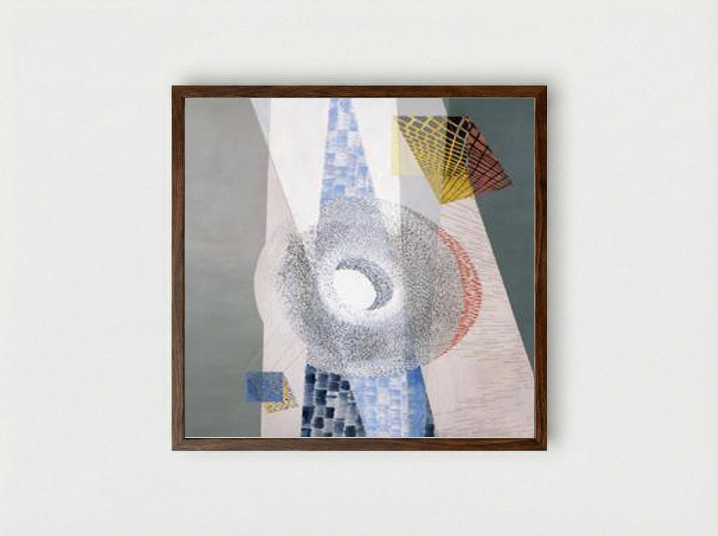 L & CH (Laszlo Moholy-Nagy) - László Moholy-Nagy - Framed Print Dark Wood