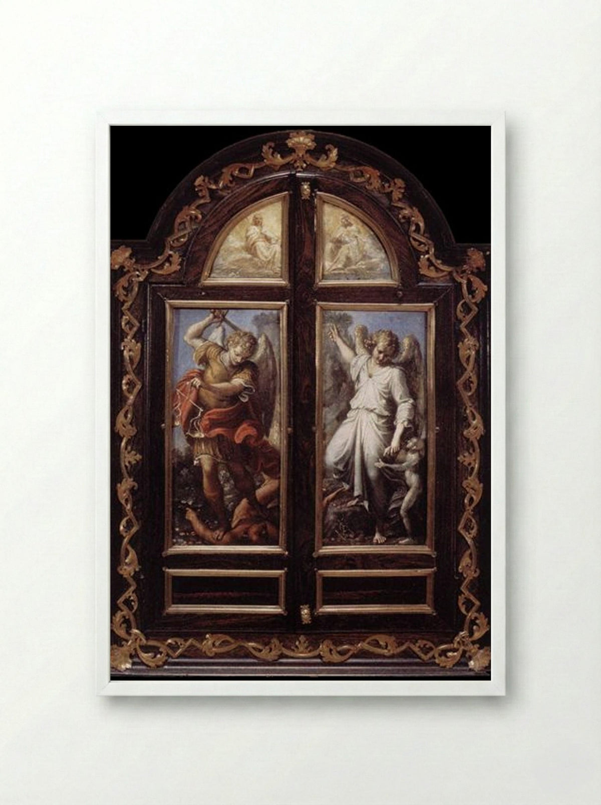 Triptych - Annibale Carracci - Framed Print White