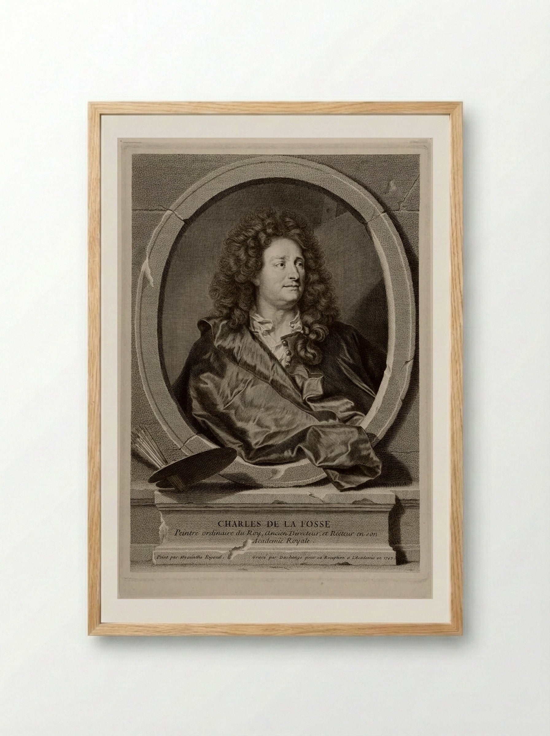 Charles de la Fosse - Gaspard Duchange - Framed Print Wood