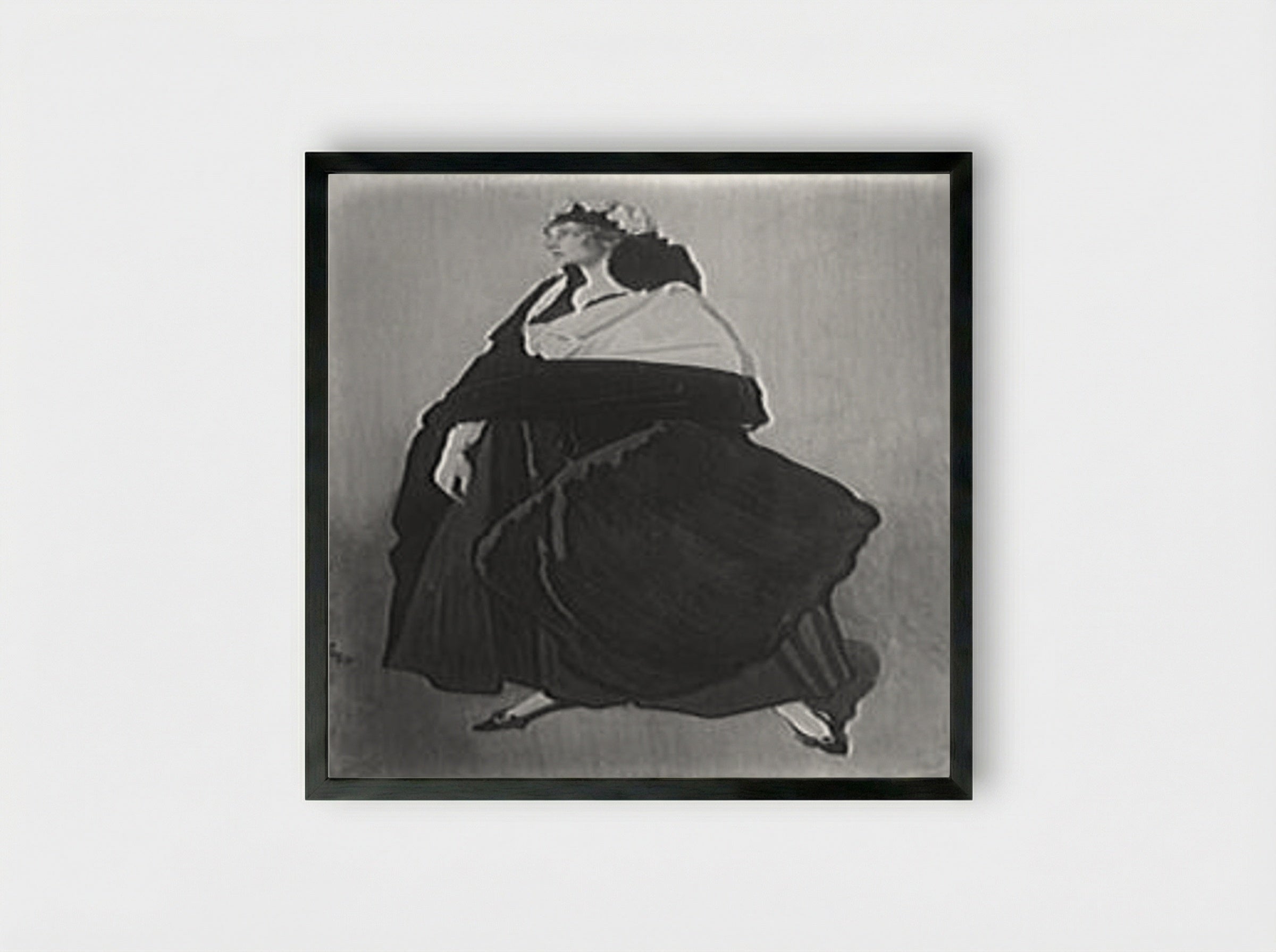 Portrait of Miss Ida Rubinstein - Leon Bakst - Framed Print Black