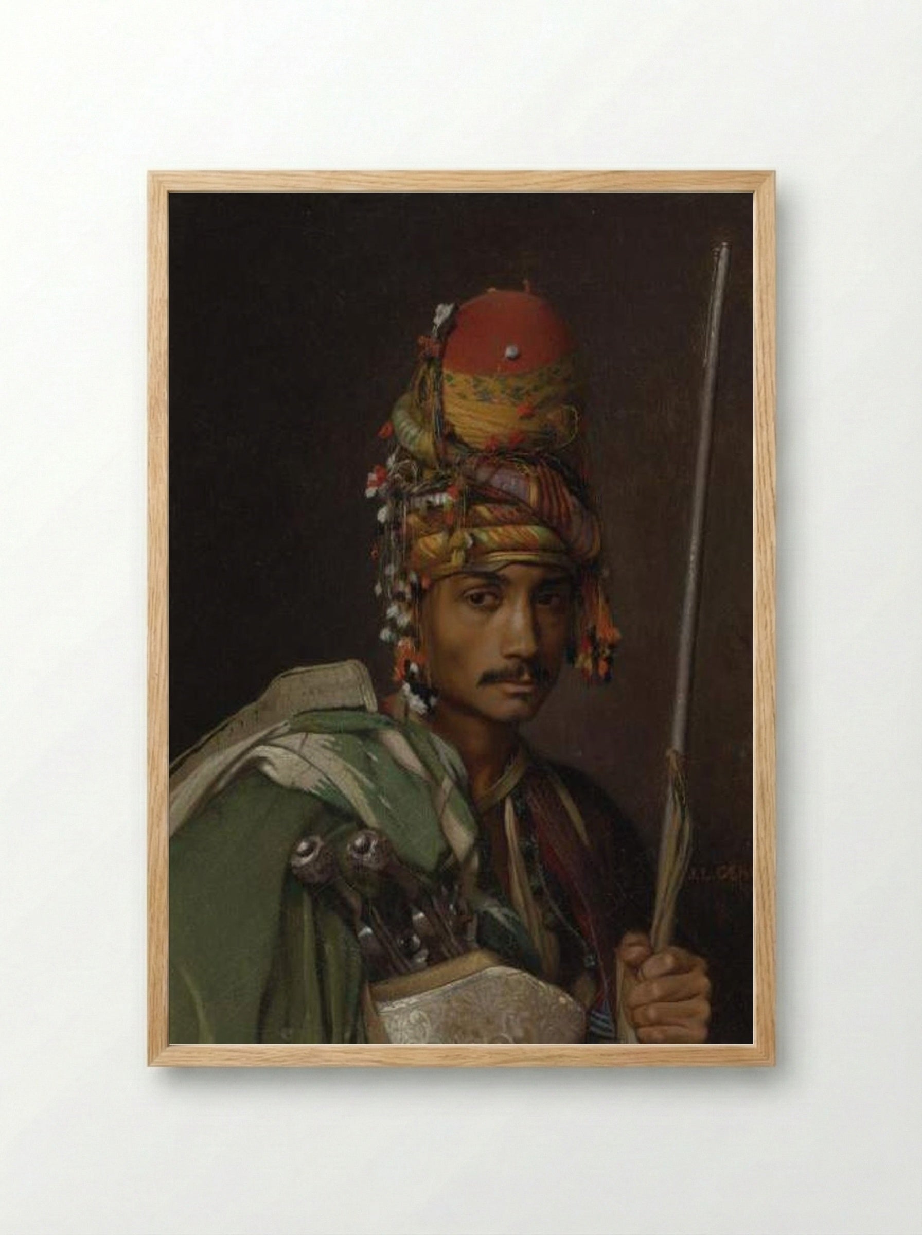 A Bashi Bazouk - Jean-Léon Gérôme - Framed Print Wood