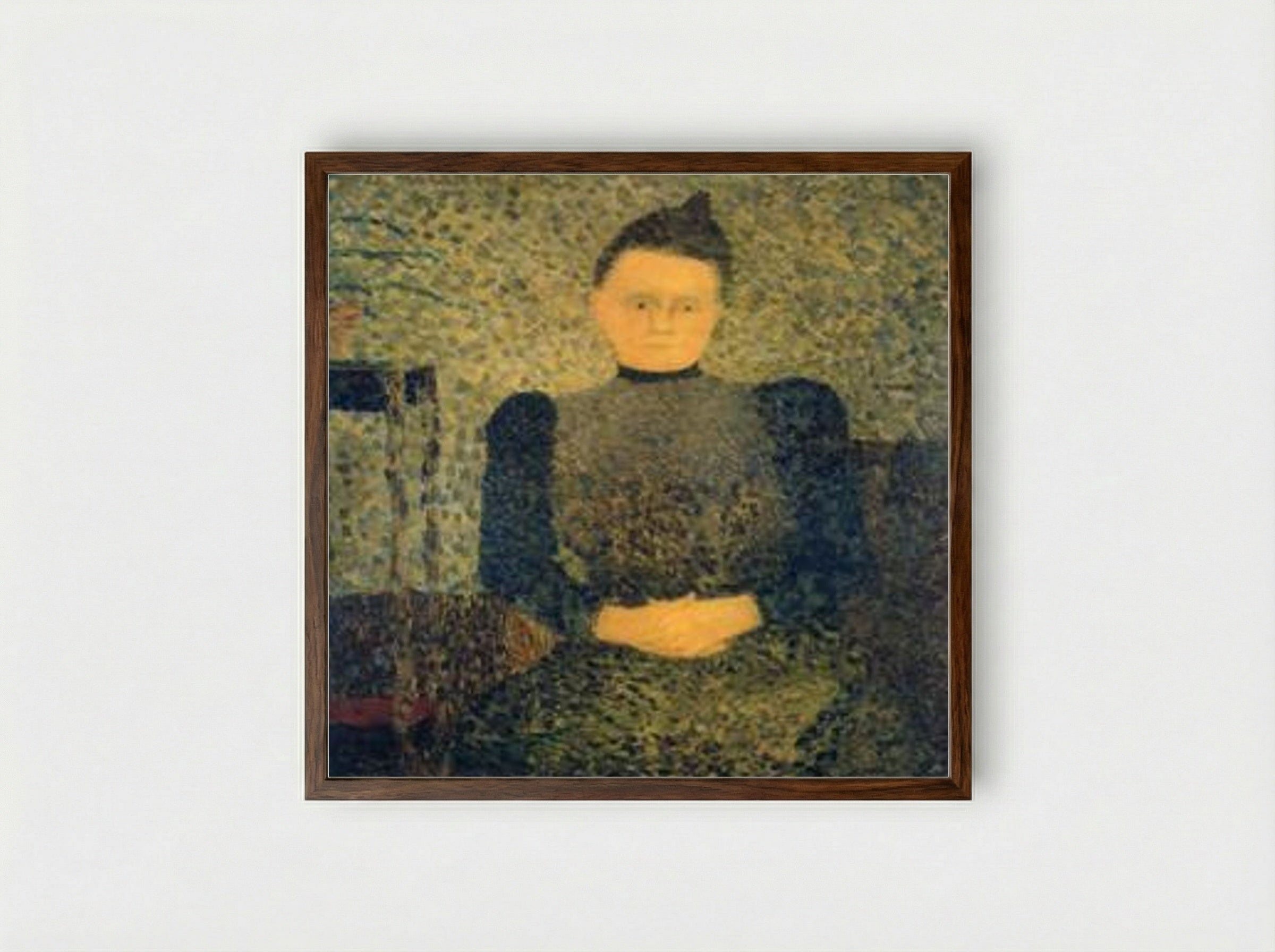Portrait of Marie Vuillard - Édouard Vuillard - Framed Print Dark Wood